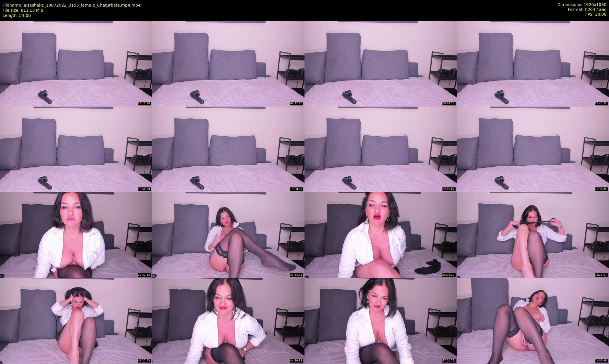 aizashake — 54 minute Chaturbate female cam show recording, 1080p, Jul 19, 2022