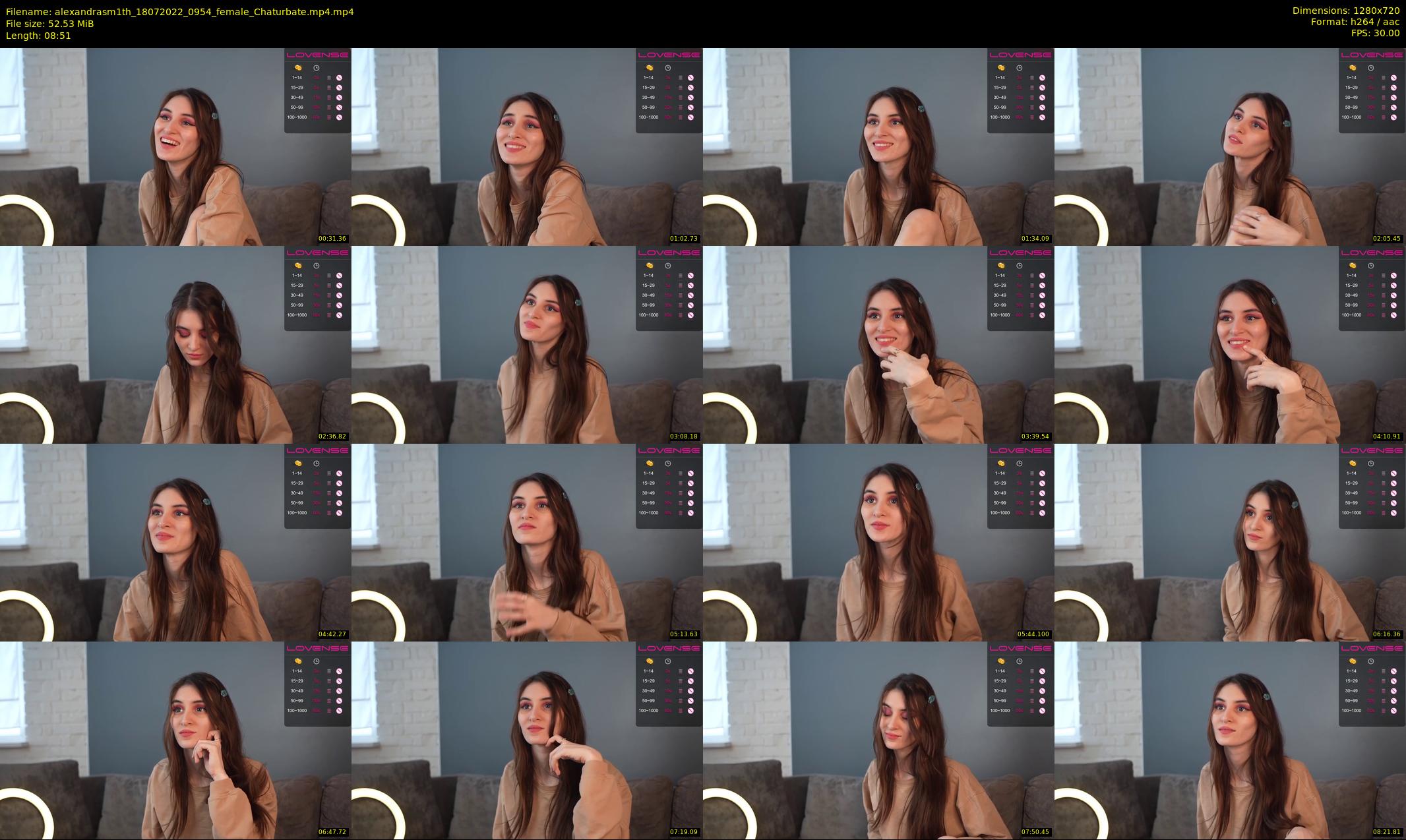 alexandrasm1th — 9 minute Chaturbate female cam show recording, 720p, Jul 18, 2022