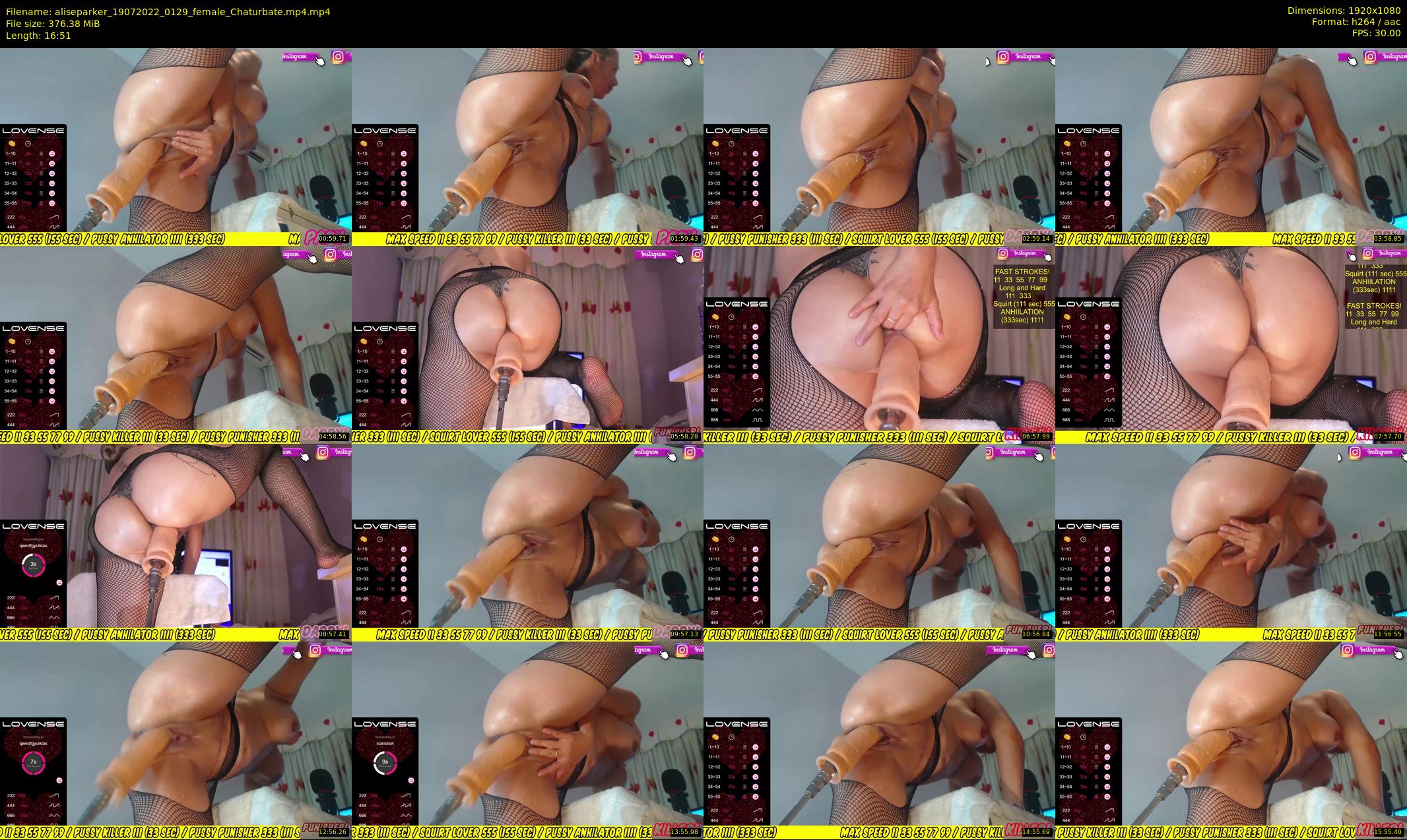 aliseparker — 17 minute Chaturbate female cam show recording, 1080p, Jul 19, 2022