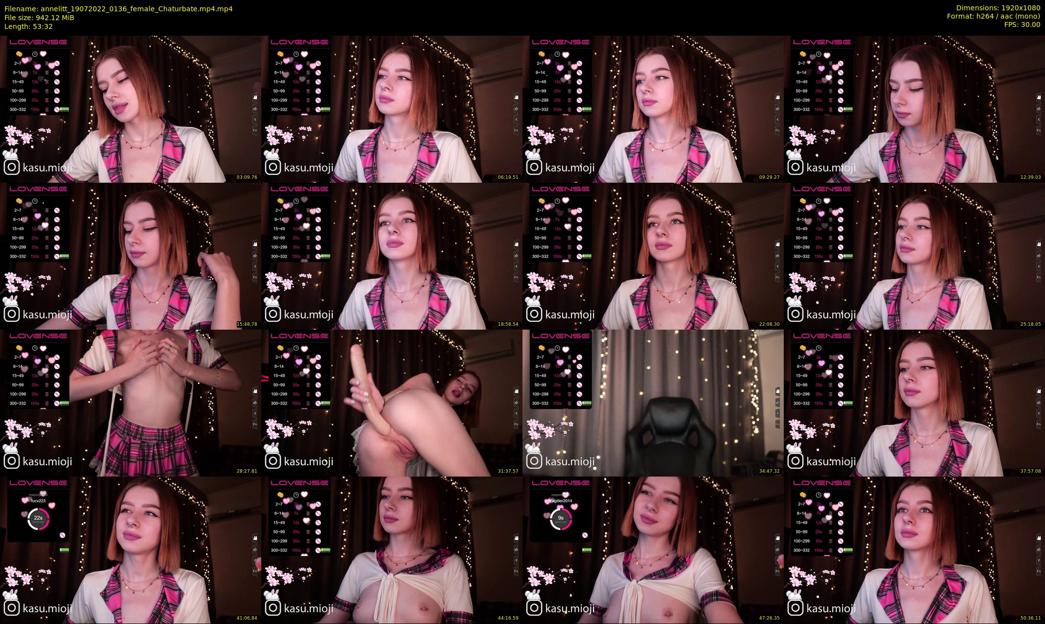 annelitt — 54 minute Chaturbate female cam show recording, 1080p, Jul 19, 2022