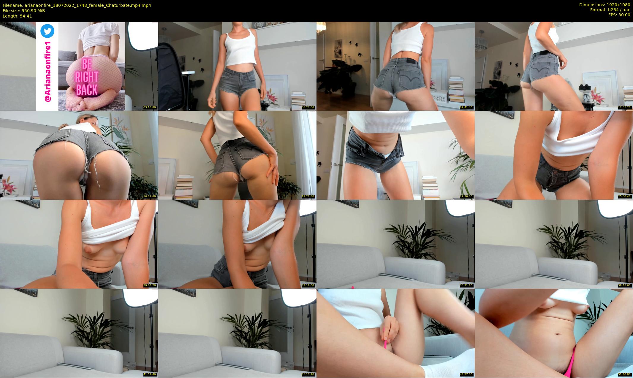 arianaonfire — 55 minute Chaturbate couple cam show recording, 1080p, Jul 18, 2022