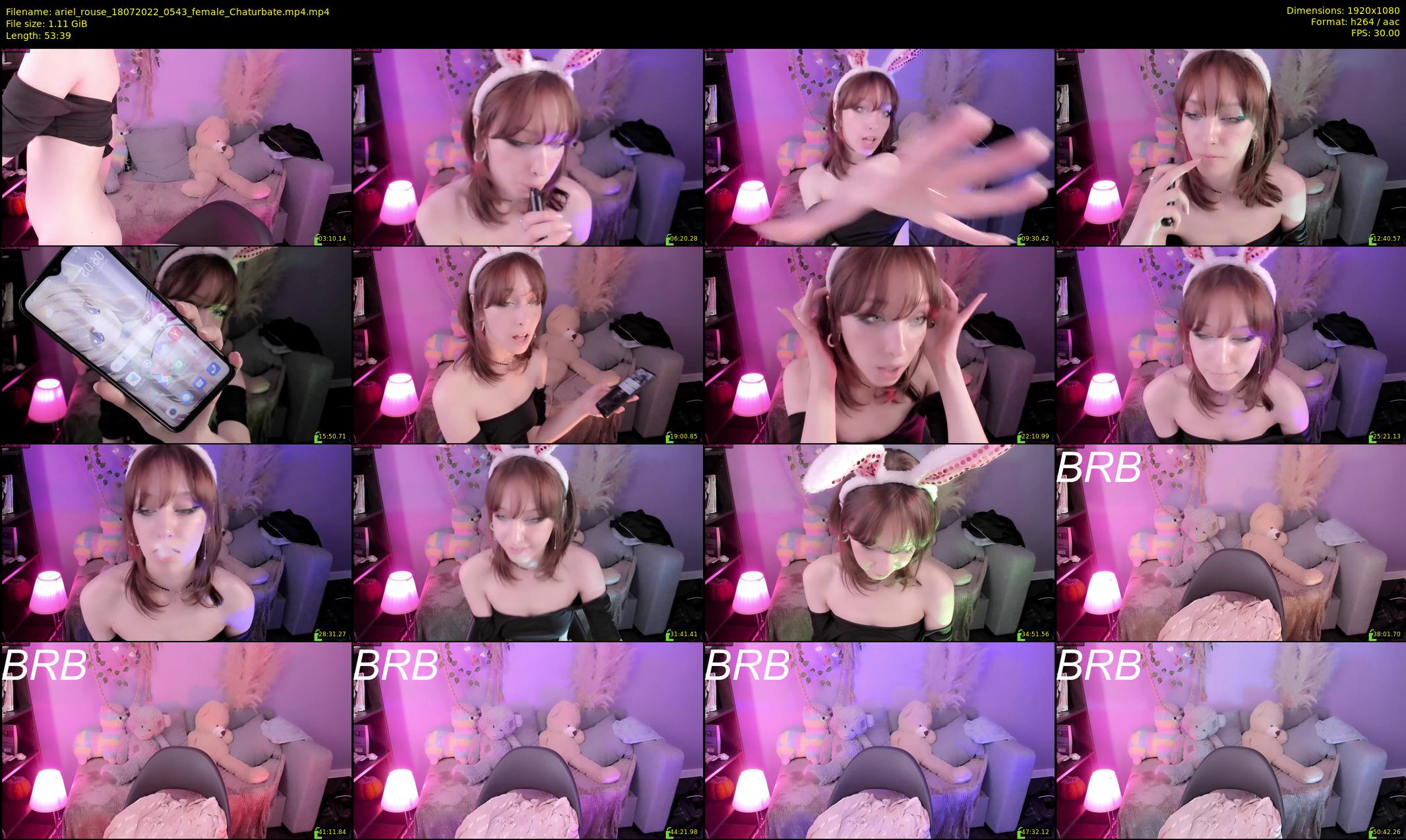 ariel_rouse — 54 minute Chaturbate female cam show recording, 1080p, Jul 18, 2022