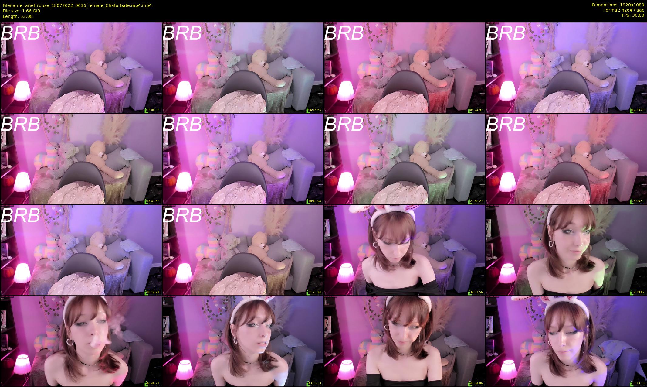 ariel_rouse — 54 minute Chaturbate female cam show recording, 1080p, Jul 18, 2022