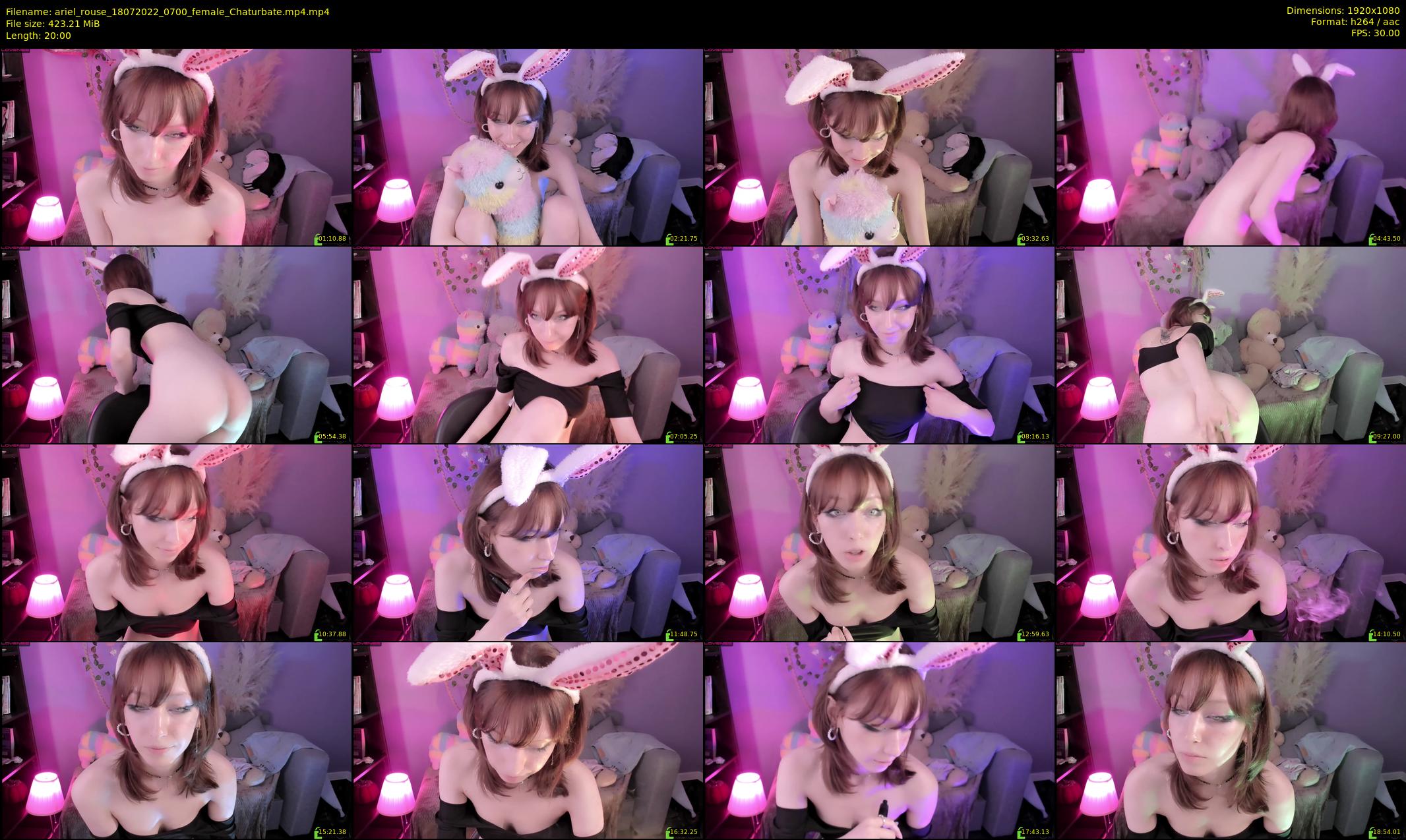 ariel_rouse — 20 minute Chaturbate female cam show recording, 1080p, Jul 18, 2022
