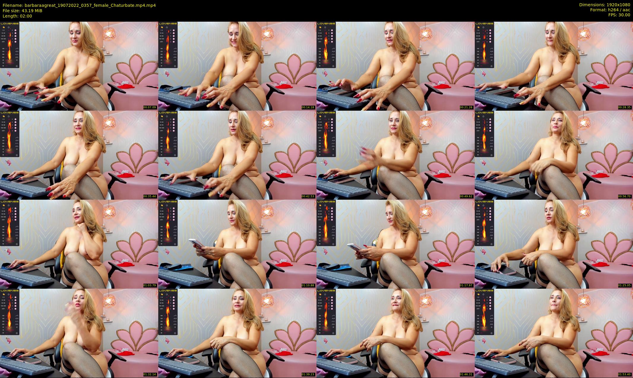 barbaraagreat — 2 minute Chaturbate female cam show recording, 1080p, Jul 19, 2022