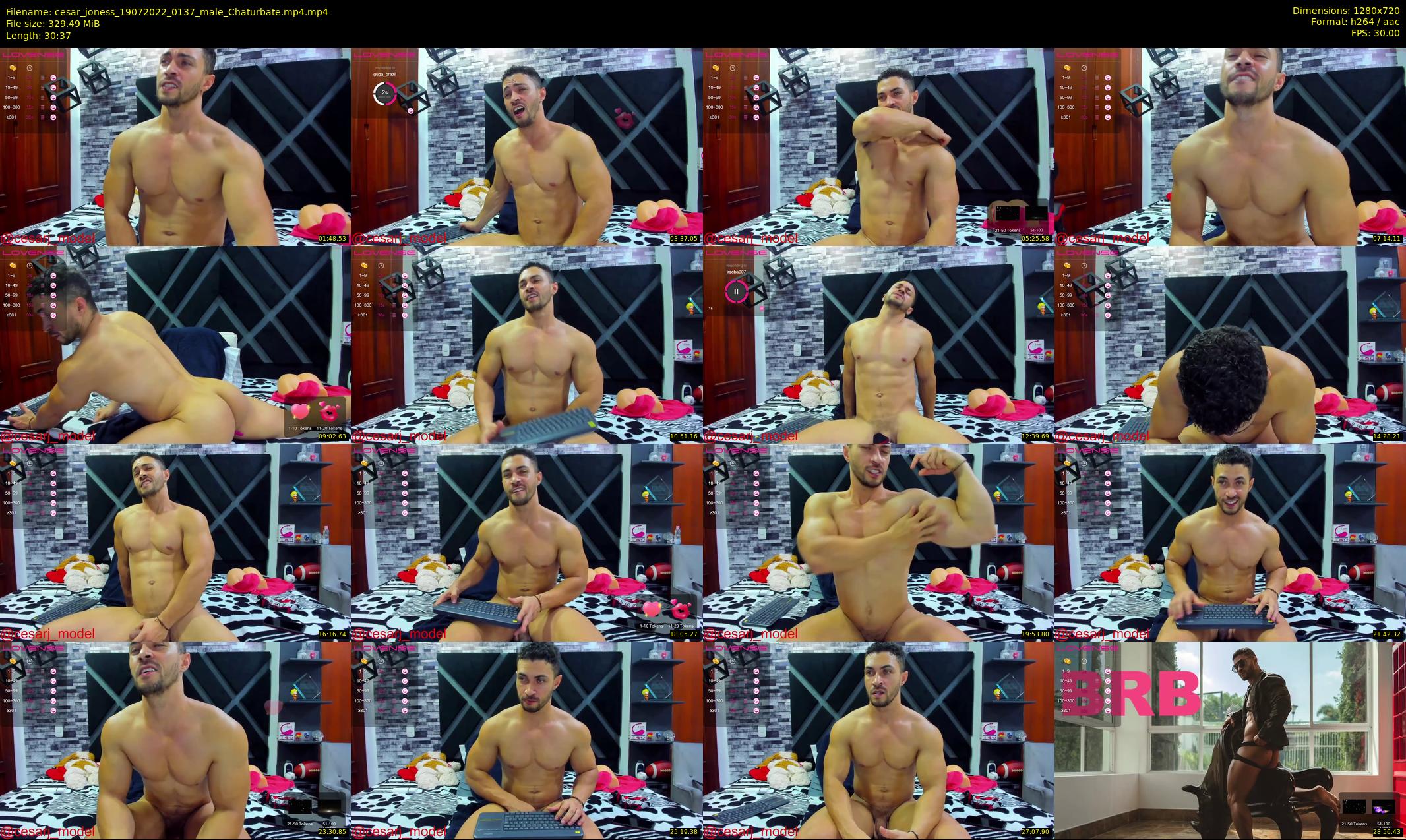 cesar_joness — 31 minute Chaturbate male cam show recording, 720p, Jul 19, 2022