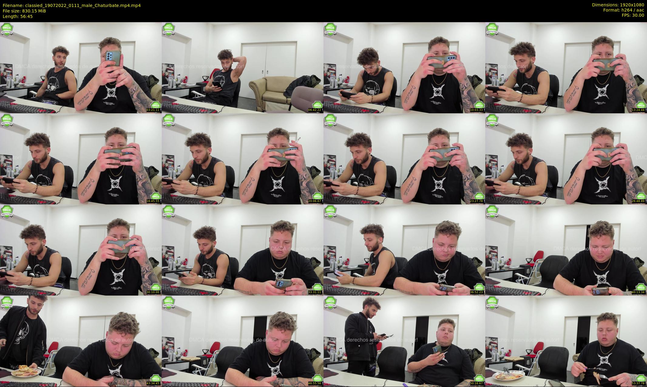 classied — 57 minute Chaturbate male cam show recording, 1080p, Jul 19, 2022