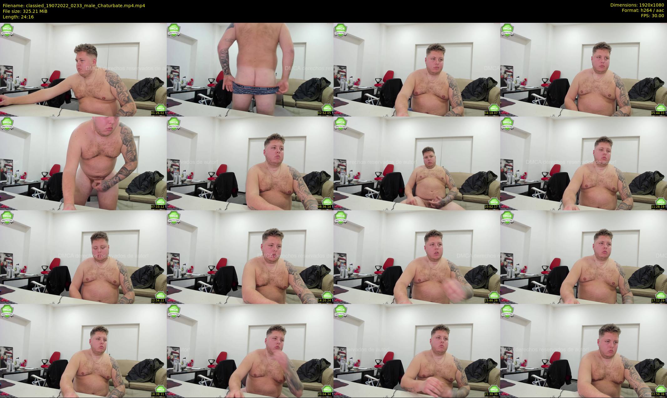 classied — 25 minute Chaturbate male cam show recording, 1080p, Jul 19, 2022