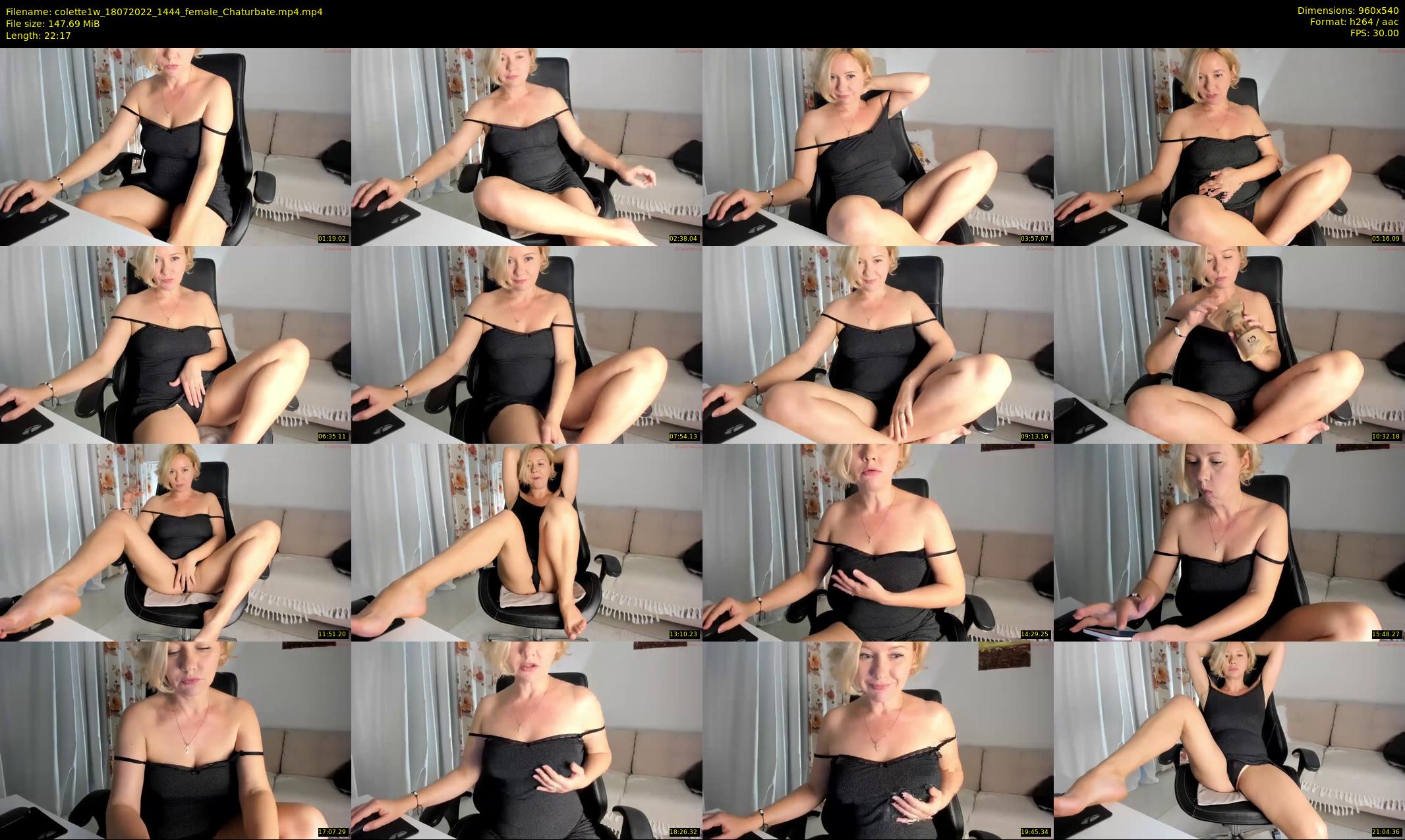 colette1w — 23 minute Chaturbate female cam show recording, 480p, Jul 18, 2022