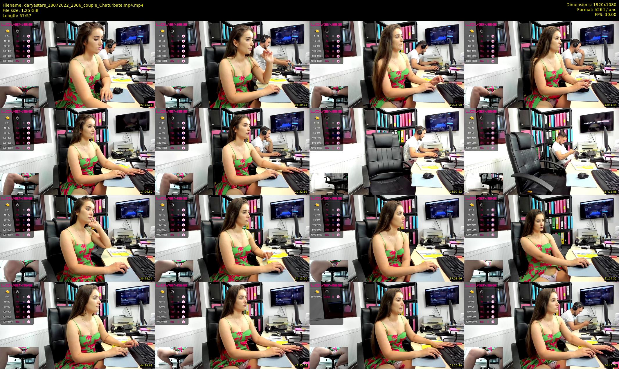 daryastars — 58 minute Chaturbate couple cam show recording, 1080p, Jul 18, 2022