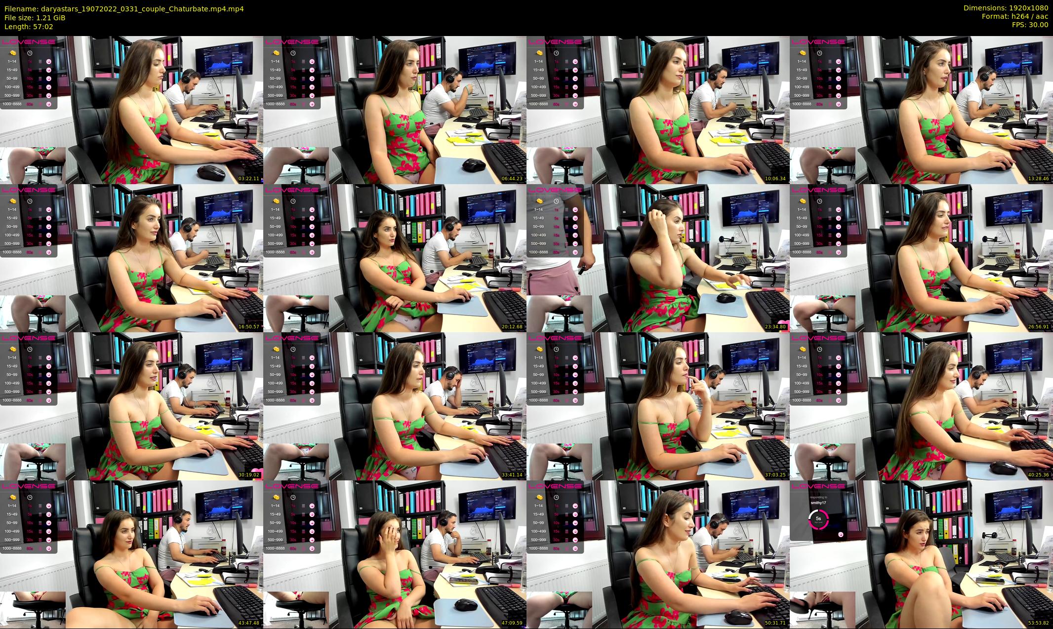 daryastars — 58 minute Chaturbate couple cam show recording, 1080p, Jul 19, 2022