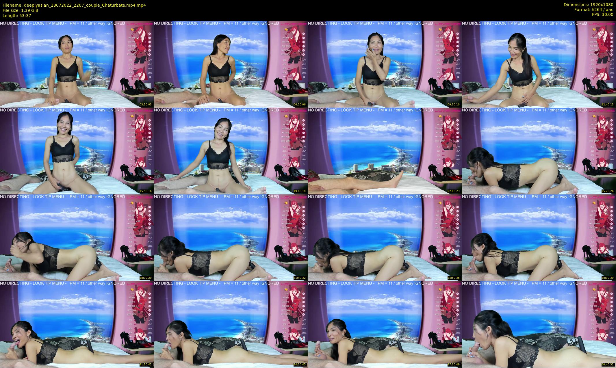 deeplyasian — 54 minute Chaturbate couple cam show recording, 1080p, Jul 18, 2022