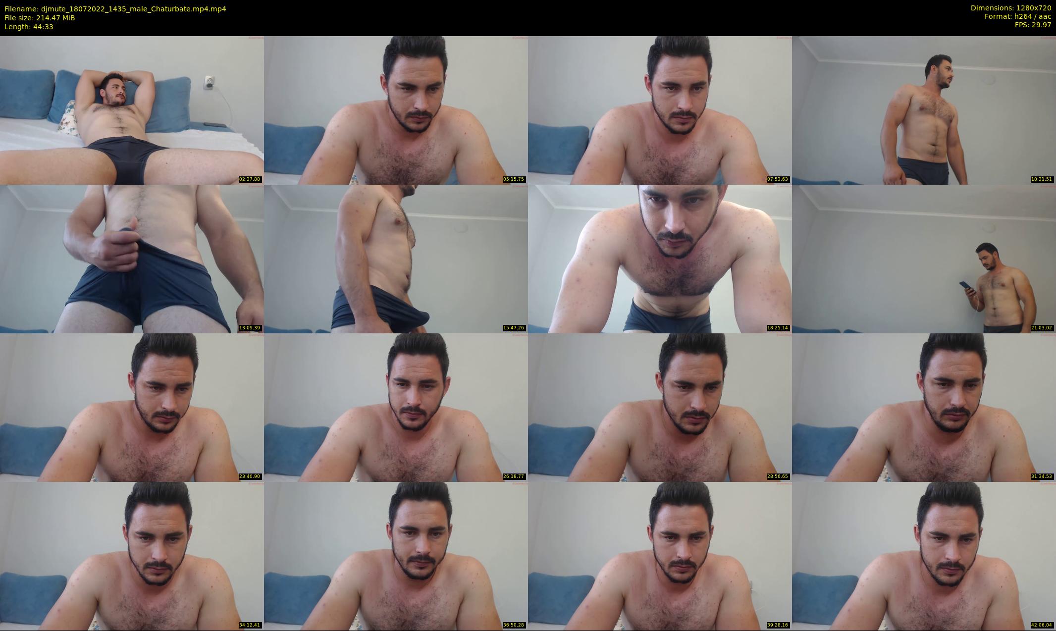 djmute — 45 minute Chaturbate male cam show recording, 720p, Jul 18, 2022