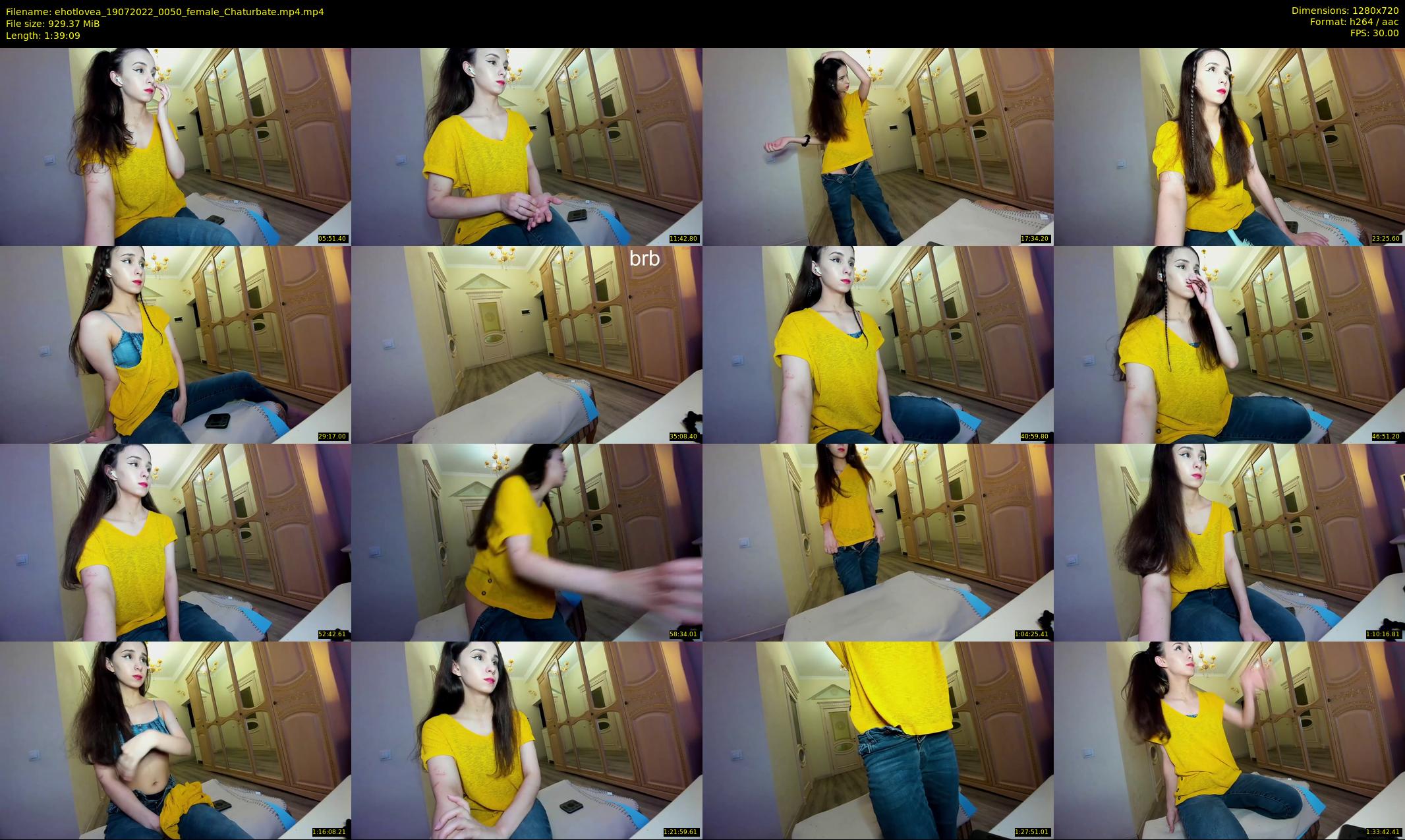 ehotlovea — 100 minute Chaturbate female cam show recording, 720p, Jul 19, 2022