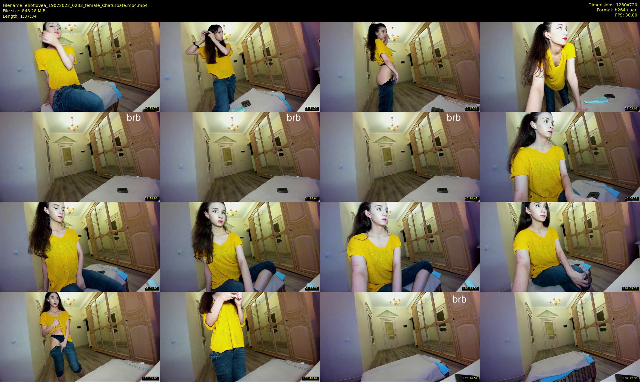 ehotlovea — 98 minute Chaturbate female cam show recording, 720p, Jul 19, 2022