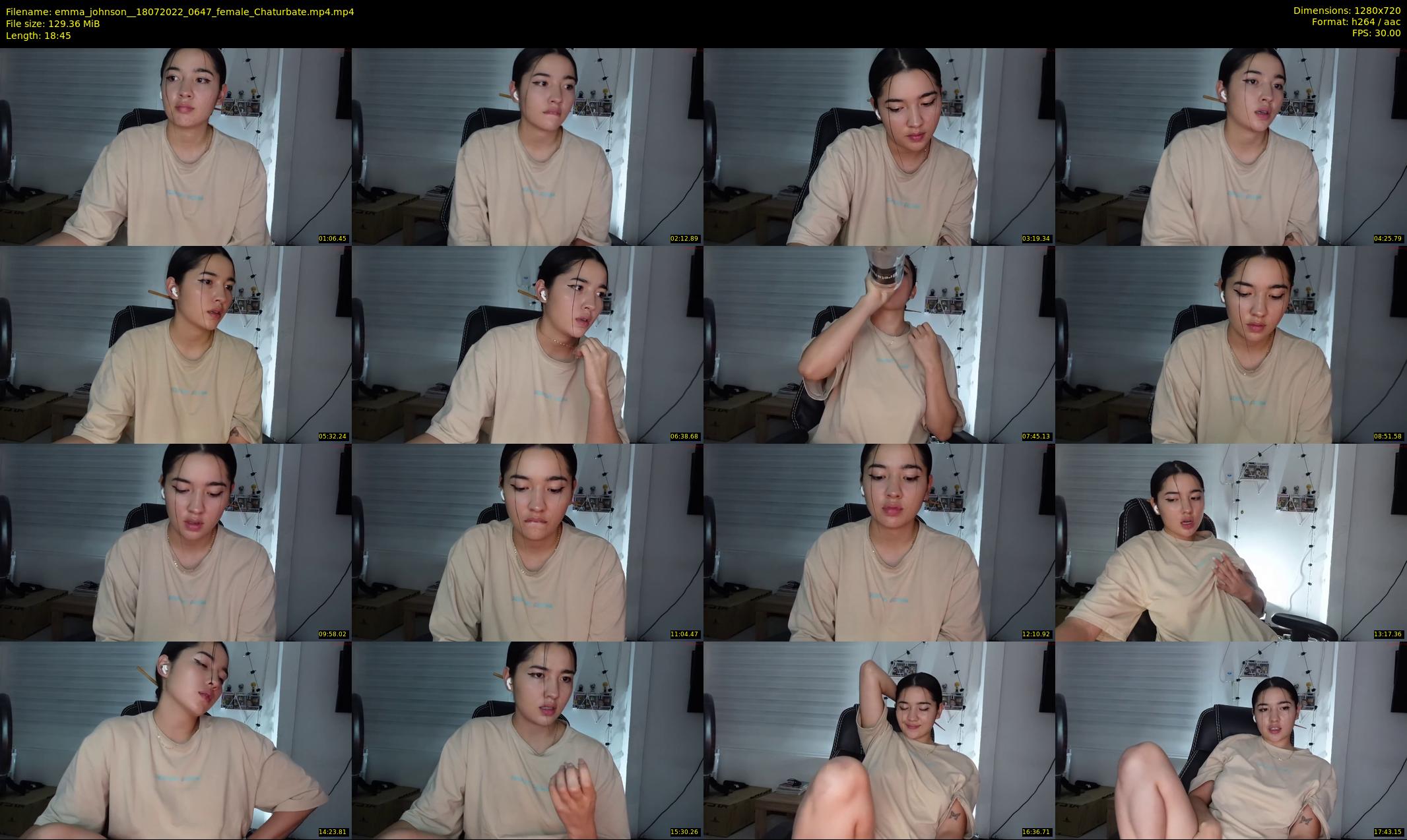 emma_johnson_ — 19 minute Chaturbate female cam show recording, 720p, Jul 18, 2022