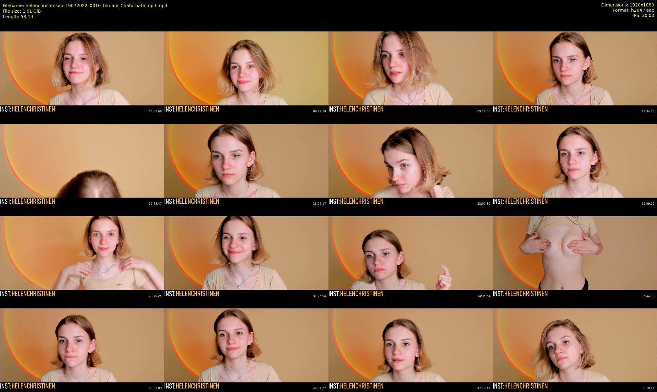 helenchristensen — 54 minute Chaturbate female cam show recording, 1080p, Jul 19, 2022