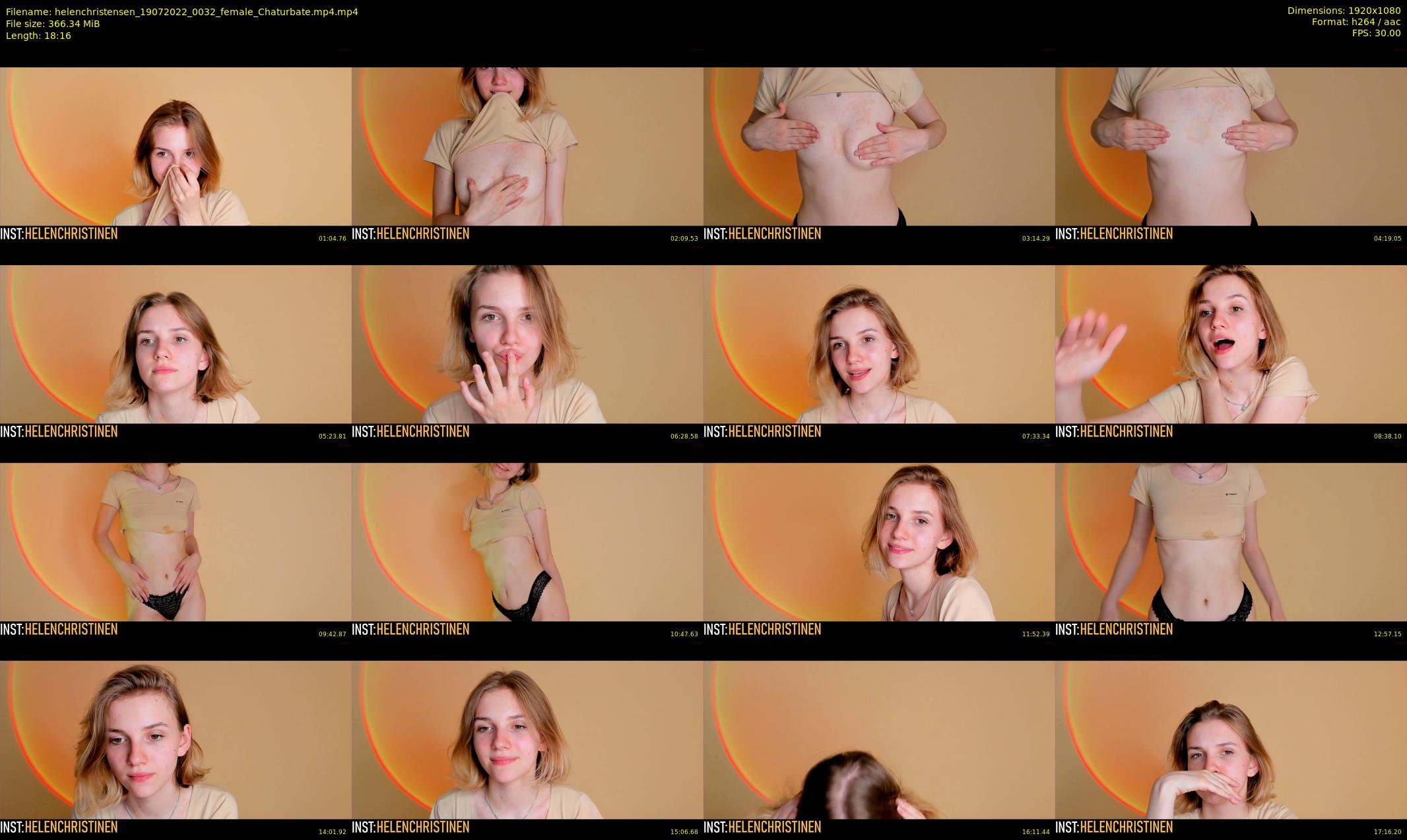 helenchristensen — 19 minute Chaturbate female cam show recording, 1080p, Jul 19, 2022