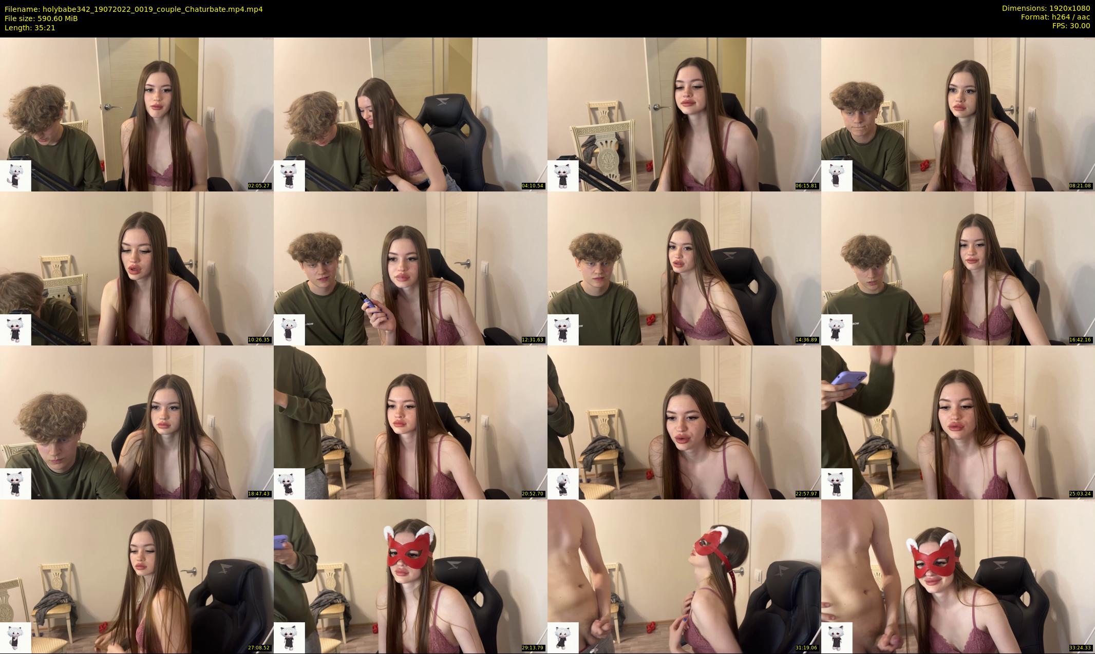 holybabe342 — 36 minute Chaturbate couple cam show recording, 1080p, Jul 19, 2022