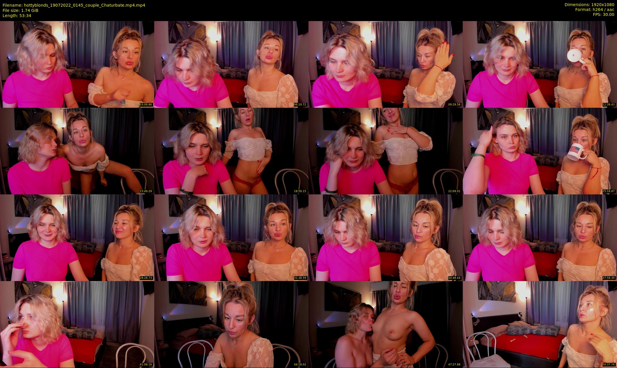 hottyblonds — 54 minute Chaturbate couple cam show recording, 1080p, Jul 19, 2022