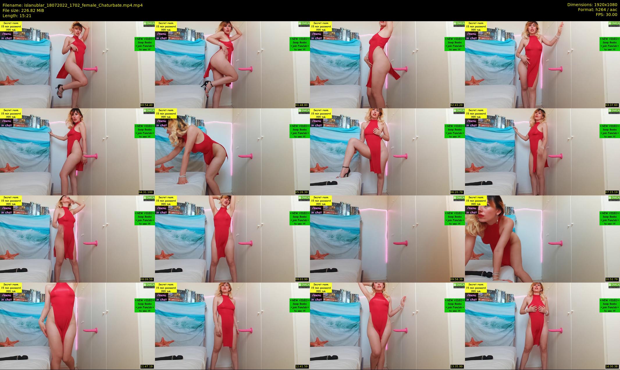 islanublar — 16 minute Chaturbate female cam show recording, 1080p, Jul 18, 2022