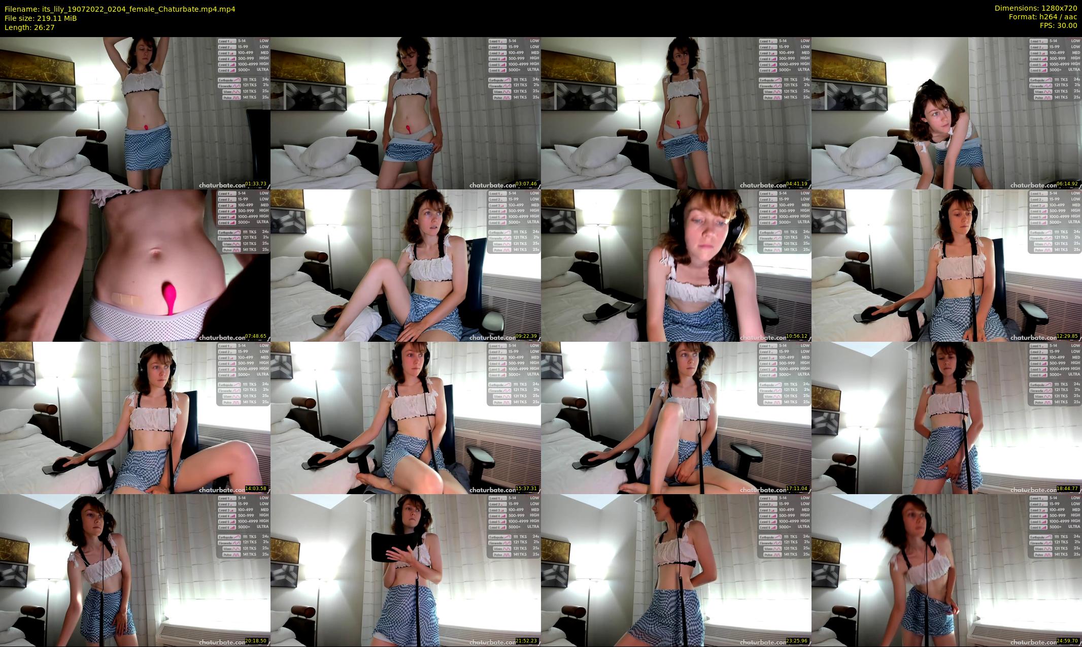 its_lily — 27 minute Chaturbate female cam show recording, 720p, Jul 19, 2022