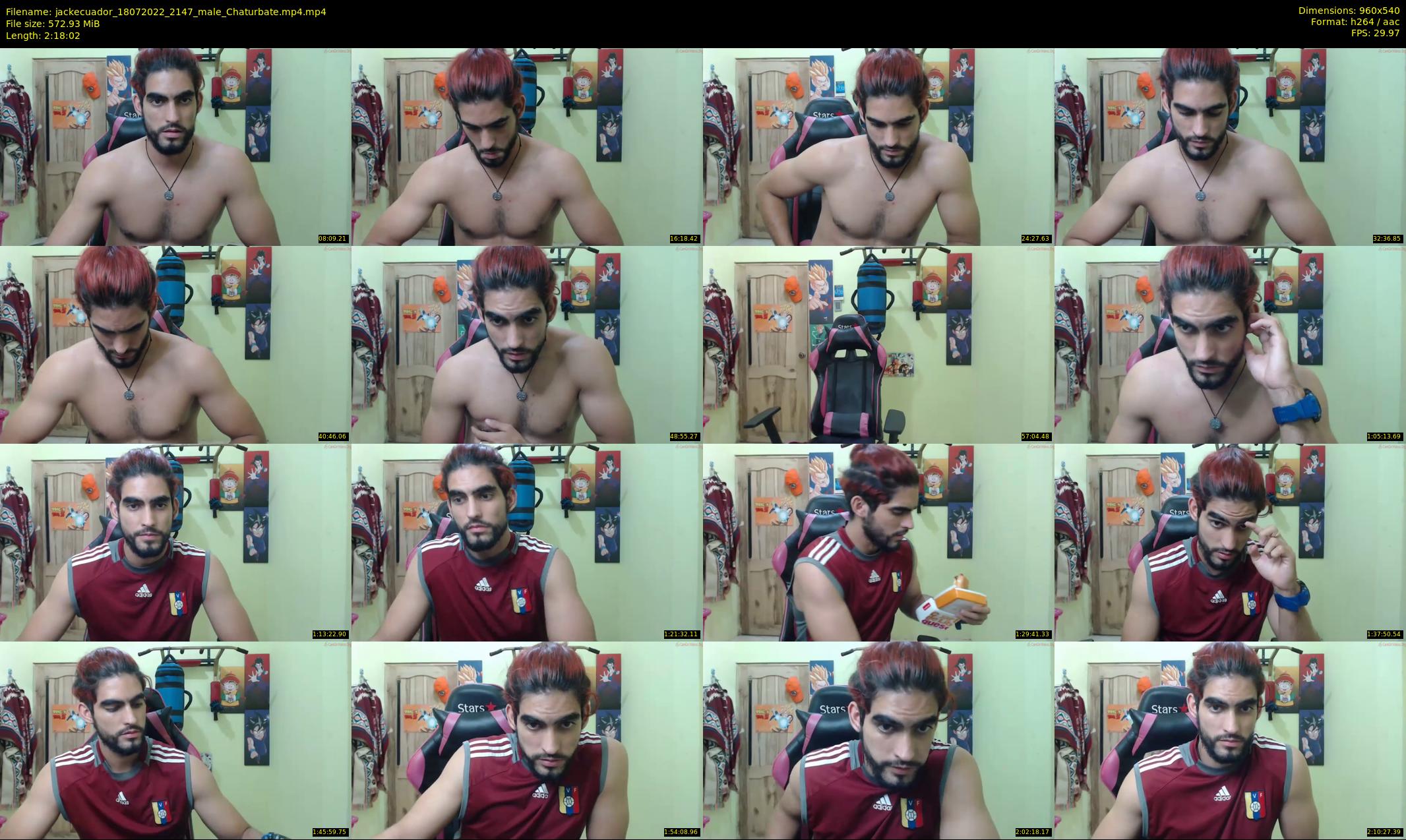 jackecuador — 139 minute Chaturbate male cam show recording, 480p, Jul 18, 2022