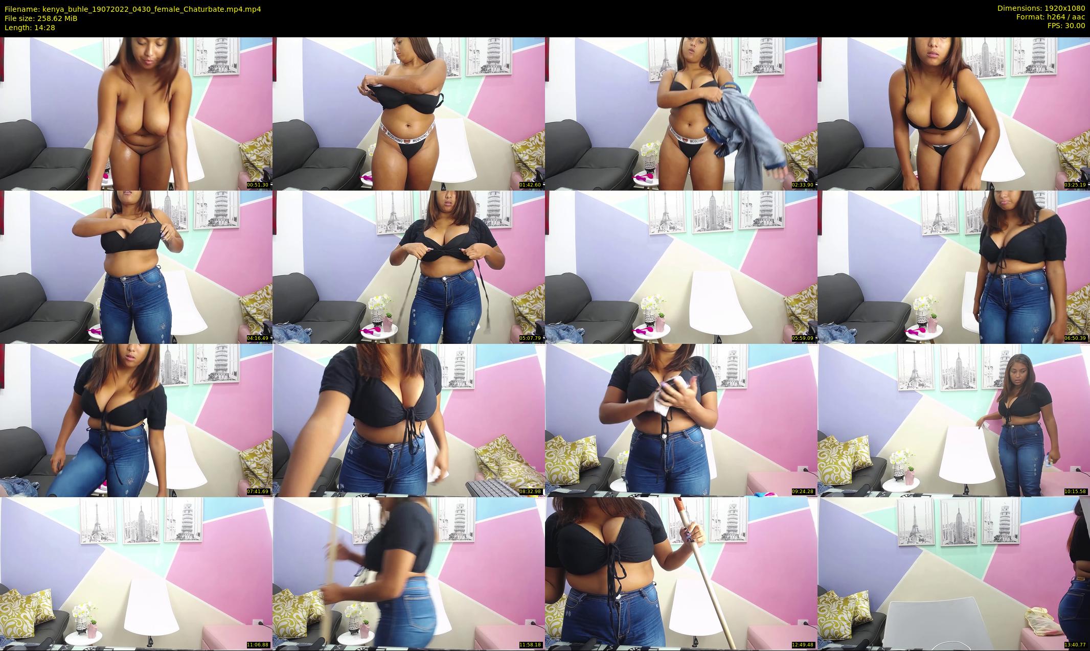 kenya_buhle — 15 minute Chaturbate female cam show recording, 1080p, Jul 19, 2022