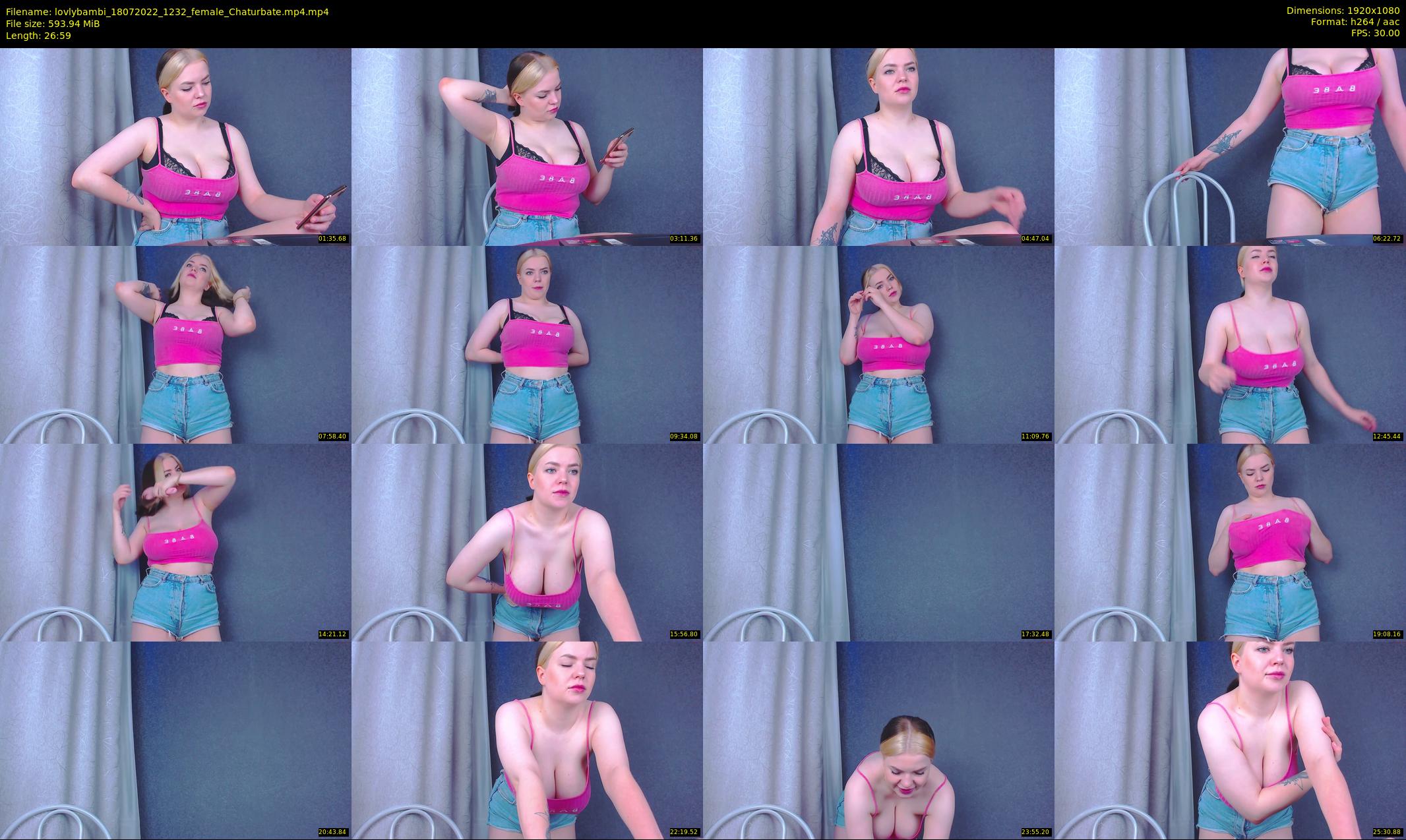 lovlybambi — 27 minute Chaturbate female cam show recording, 1080p, Jul 18, 2022