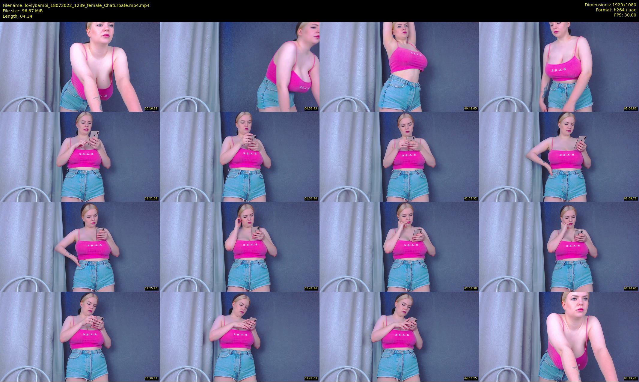 lovlybambi — 5 minute Chaturbate female cam show recording, 1080p, Jul 18, 2022