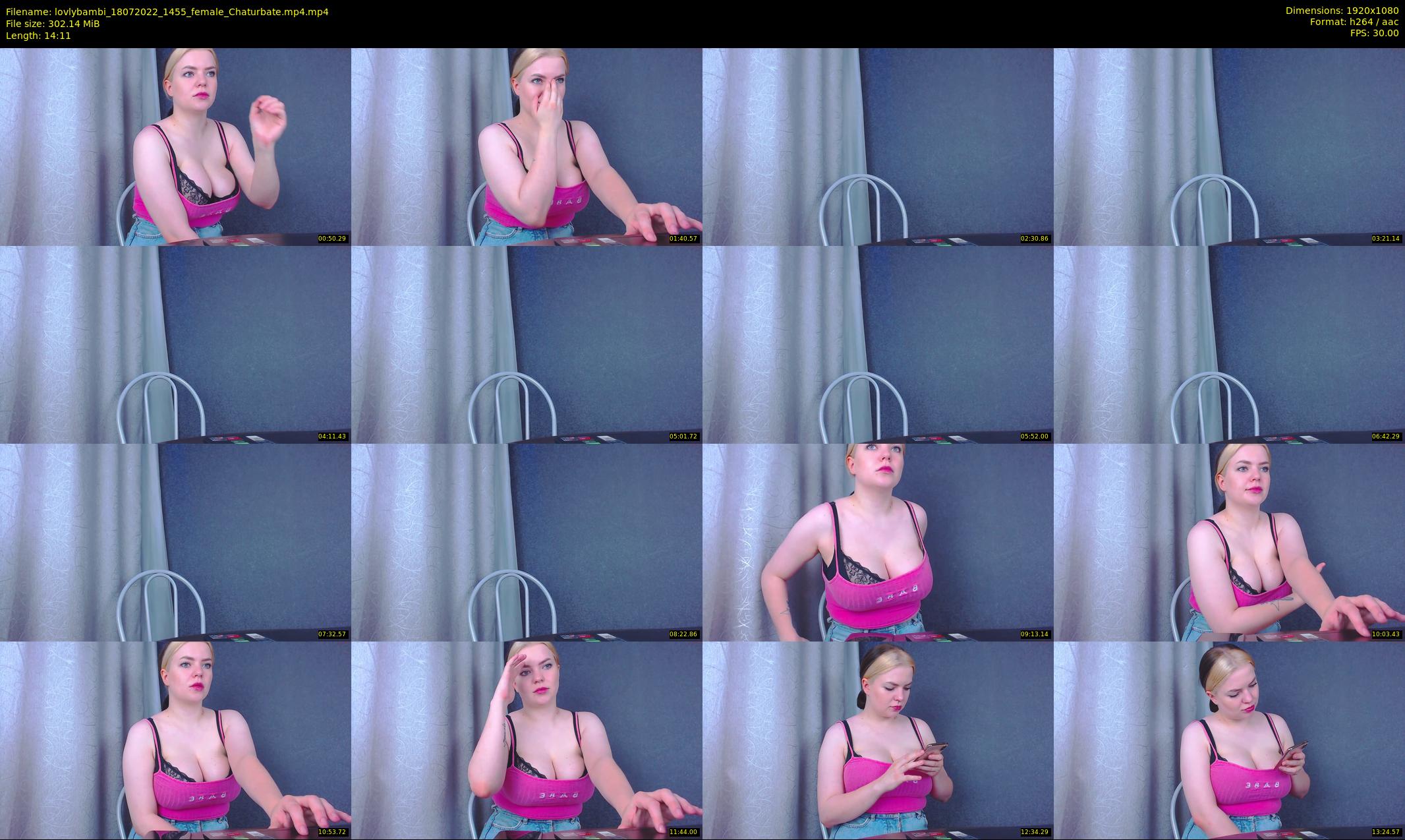 lovlybambi — 15 minute Chaturbate female cam show recording, 1080p, Jul 18, 2022