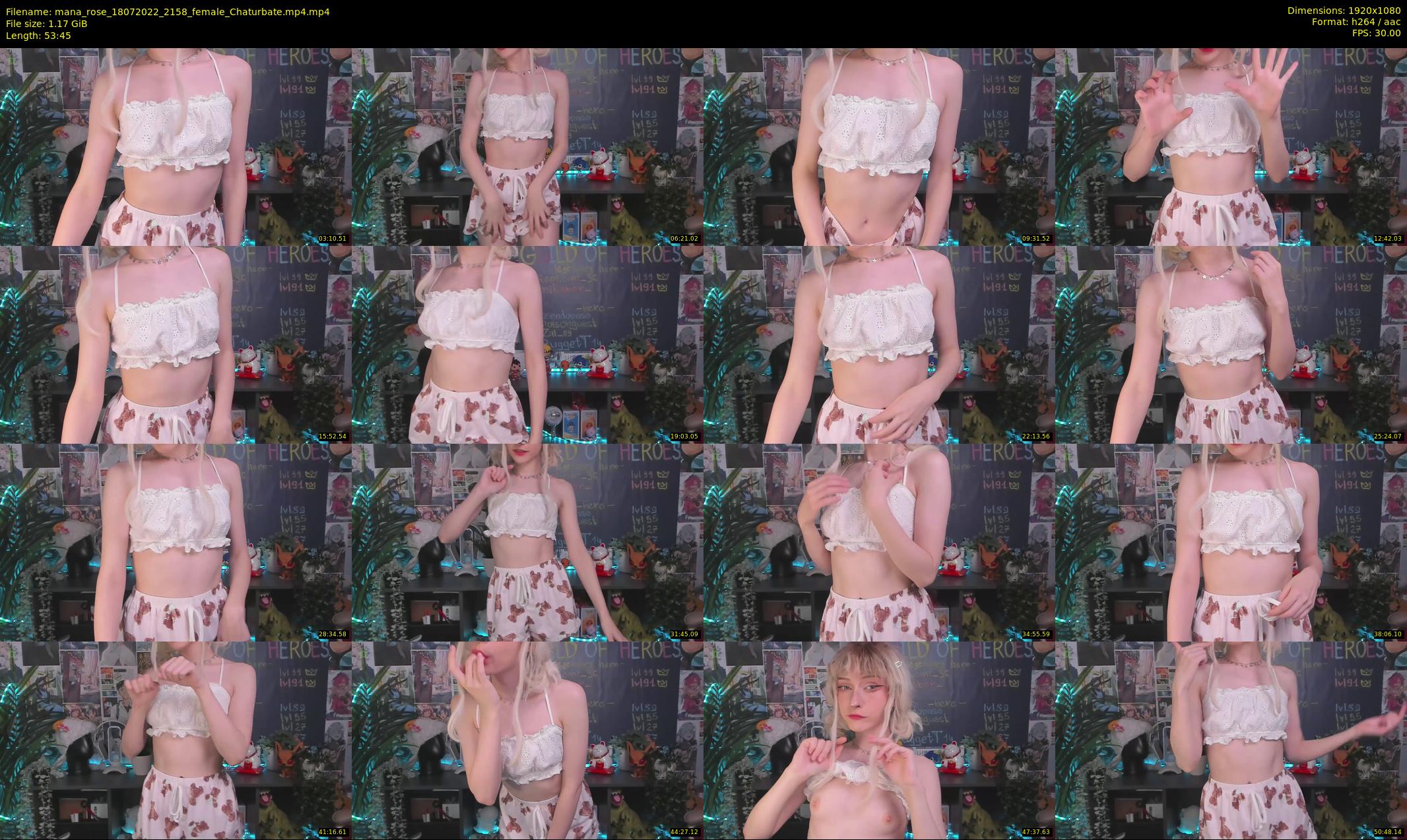 mana_rose — 54 minute Chaturbate female cam show recording, 1080p, Jul 18, 2022