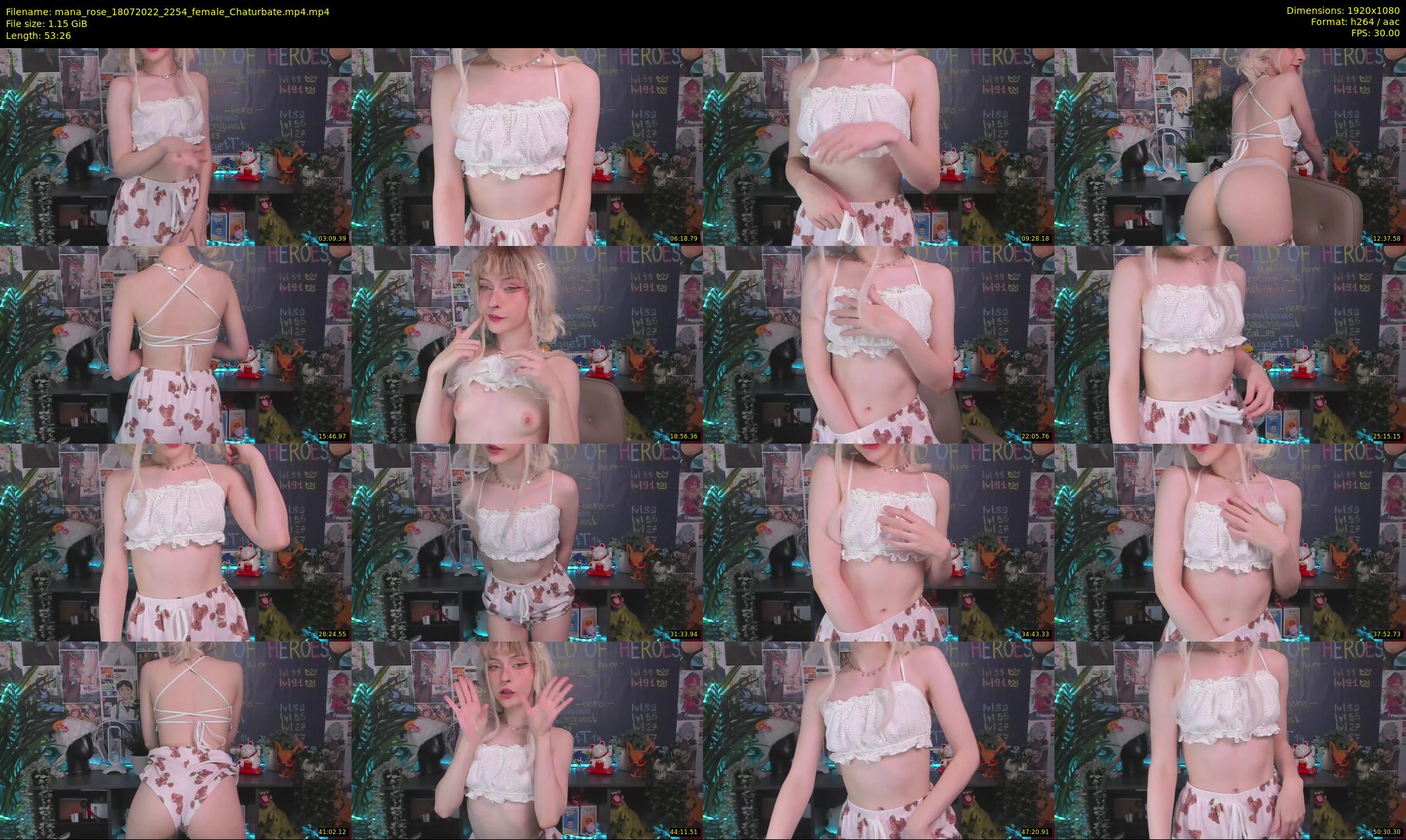 mana_rose — 54 minute Chaturbate female cam show recording, 1080p, Jul 18, 2022