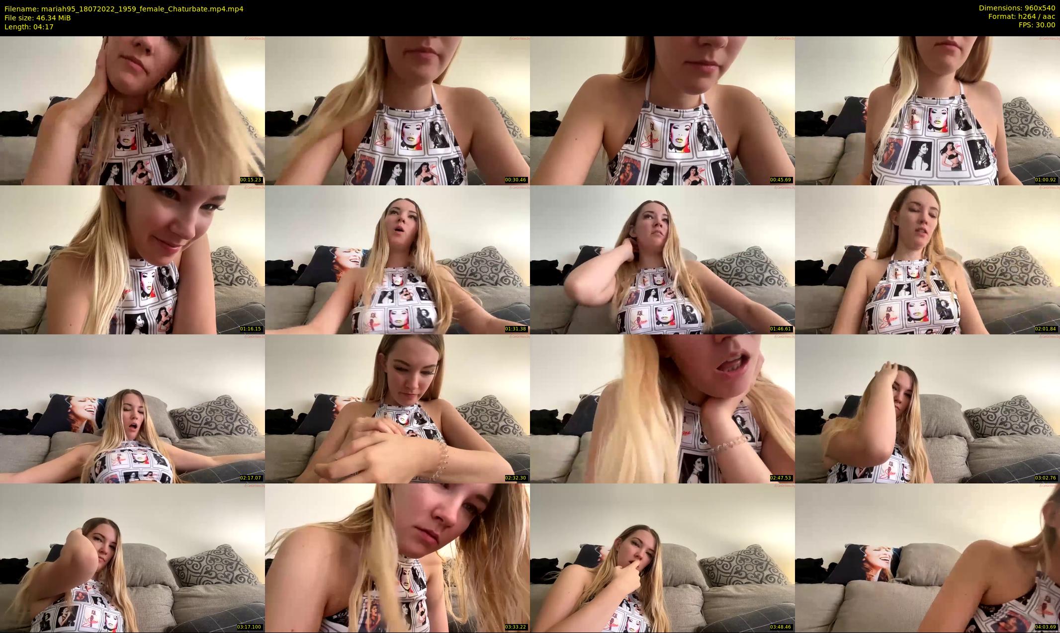 mariah95 — 5 minute Chaturbate female cam show recording, 480p, Jul 18, 2022