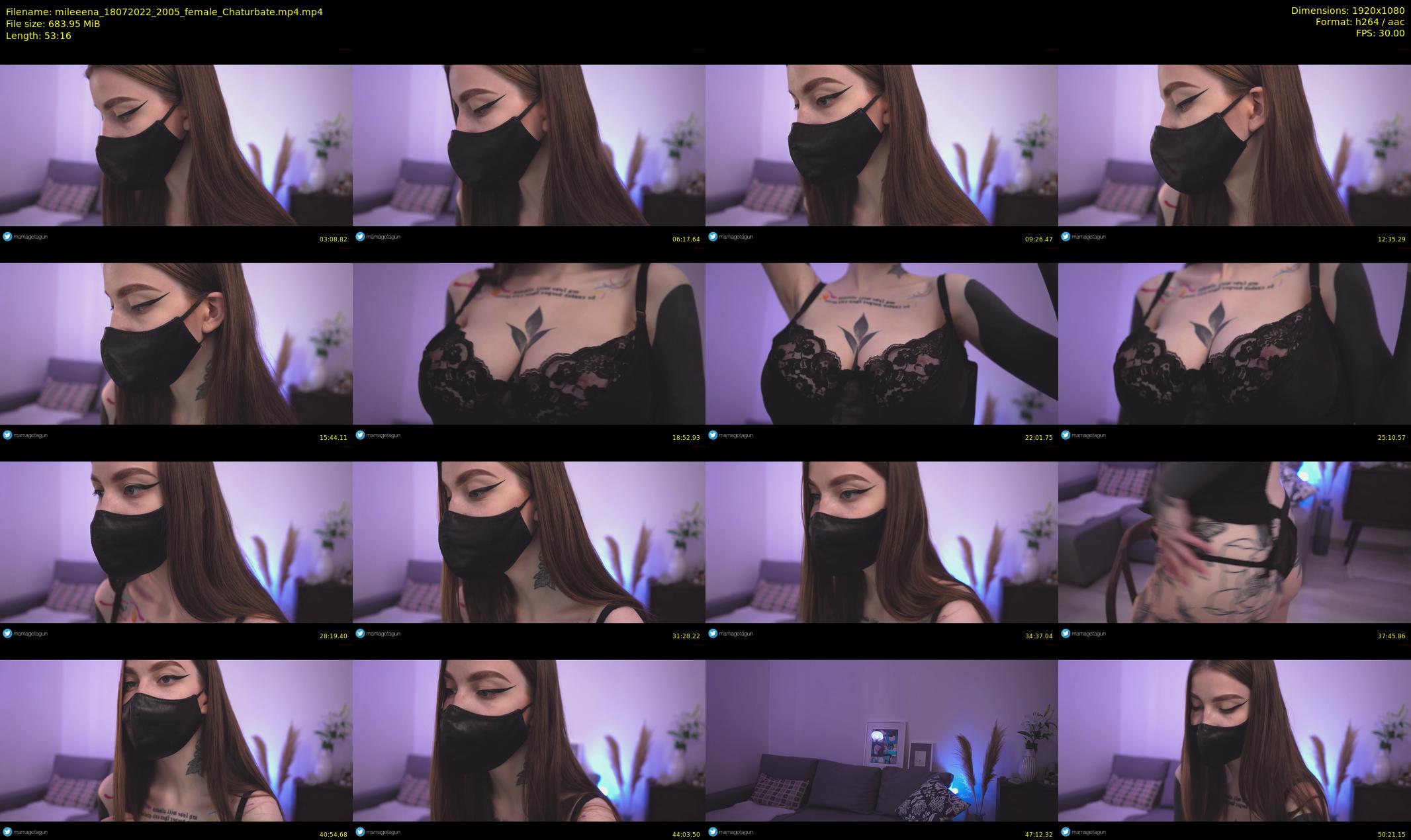 mileeena — 54 minute Chaturbate female cam show recording, 1080p, Jul 18, 2022