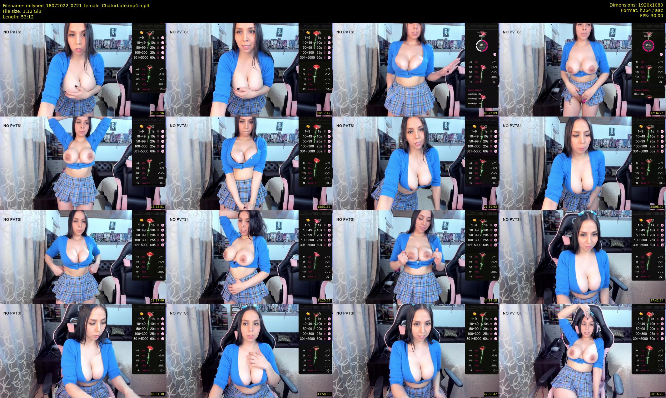 milynee — 54 minute Chaturbate female cam show recording, 1080p, Jul 18, 2022