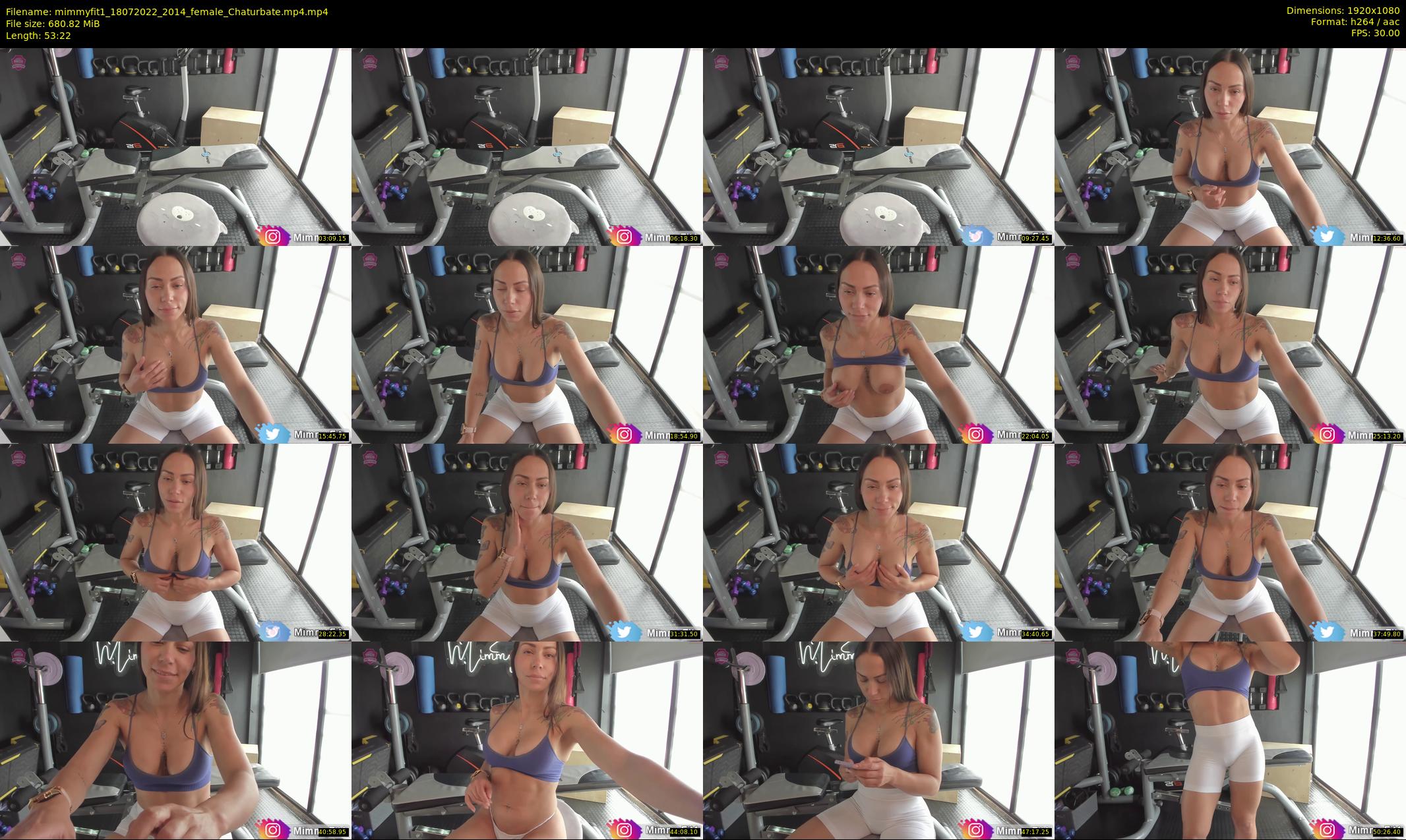 mimmyfit1 — 54 minute Chaturbate female cam show recording, 1080p, Jul 18, 2022