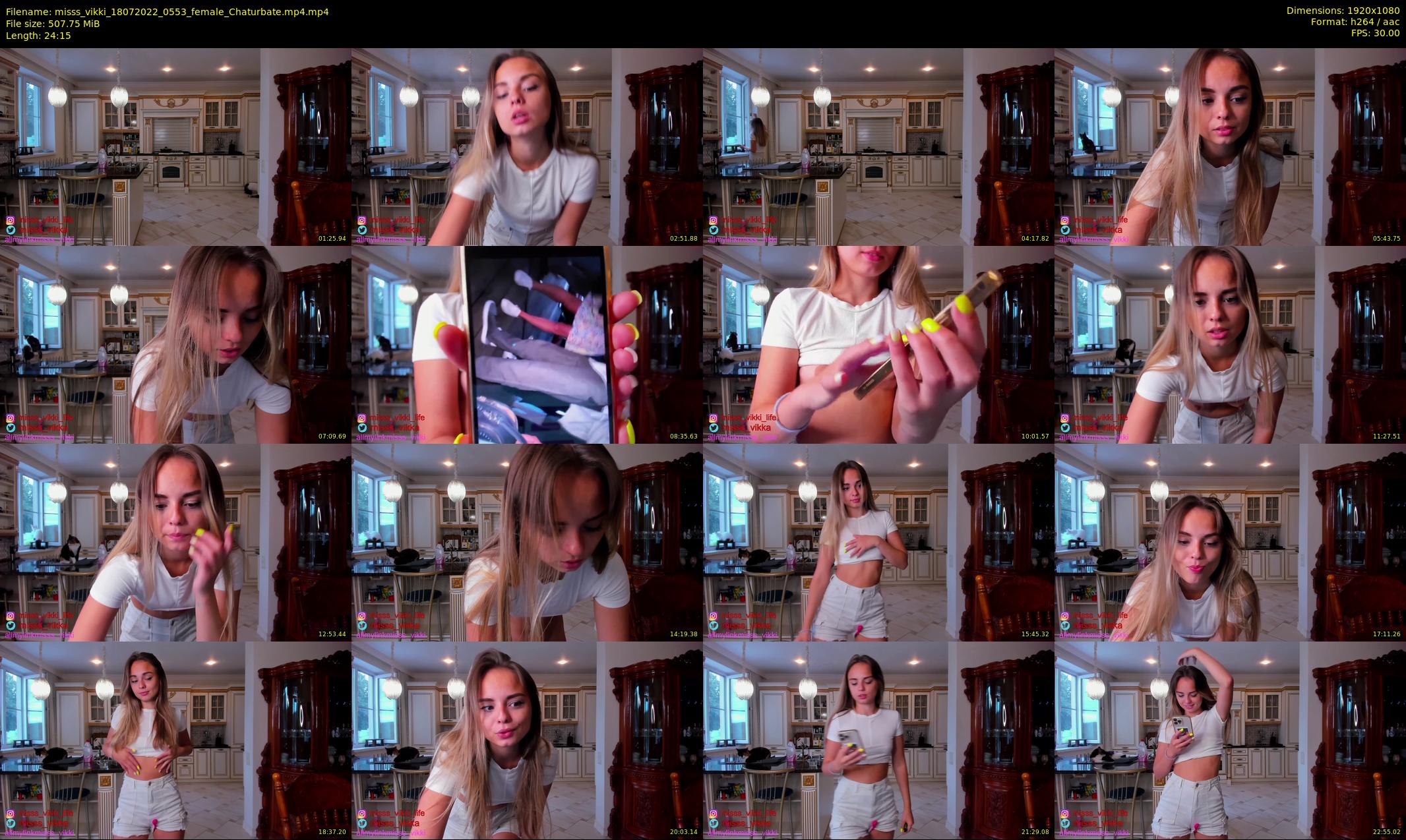 misss_vikki — 25 minute Chaturbate female cam show recording, 1080p, Jul 18, 2022