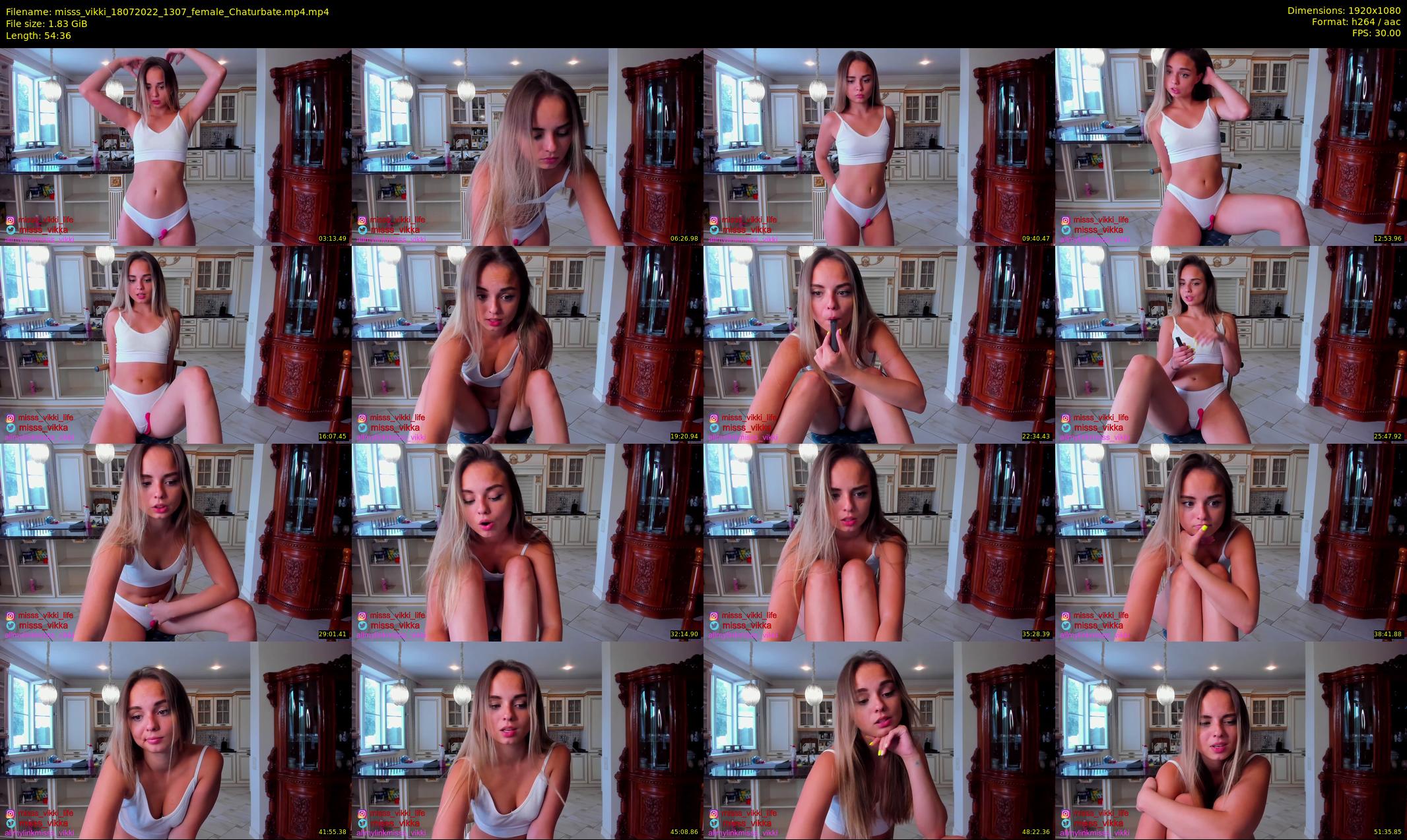misss_vikki — 55 minute Chaturbate female cam show recording, 1080p, Jul 18, 2022