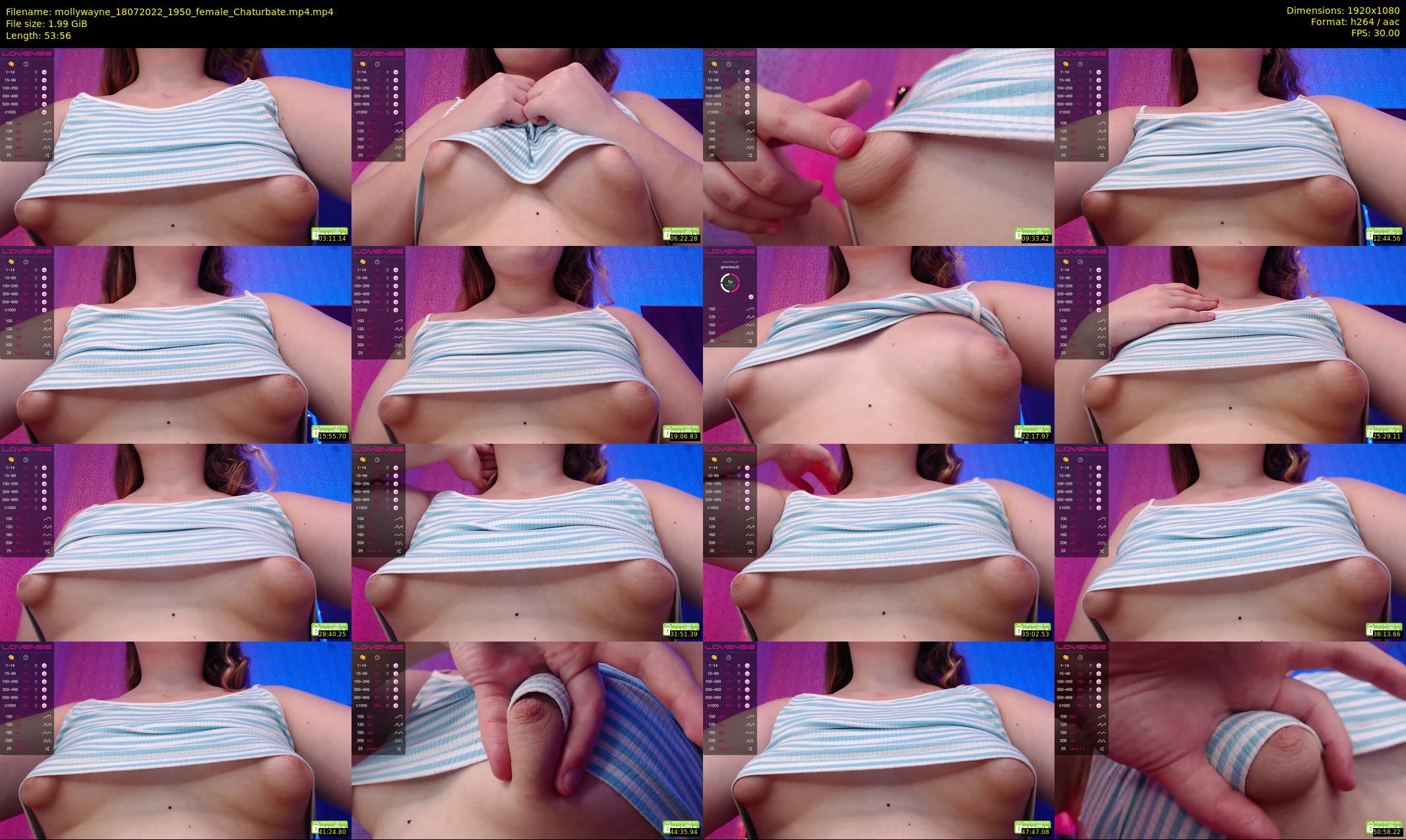 mollywayne — 54 minute Chaturbate female cam show recording, 1080p, Jul 18, 2022