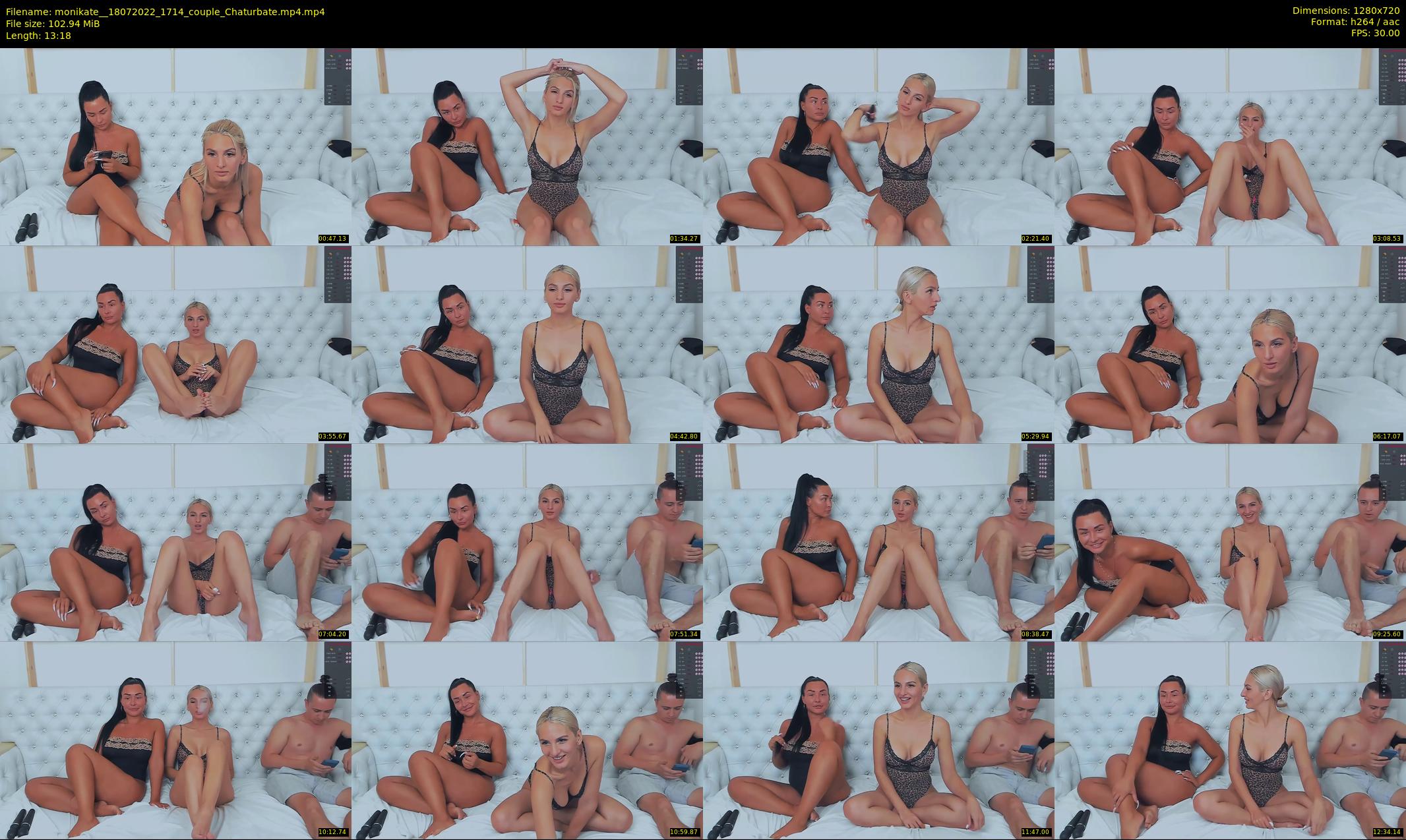 monikate_ — 14 minute Chaturbate couple cam show recording, 720p, Jul 18, 2022