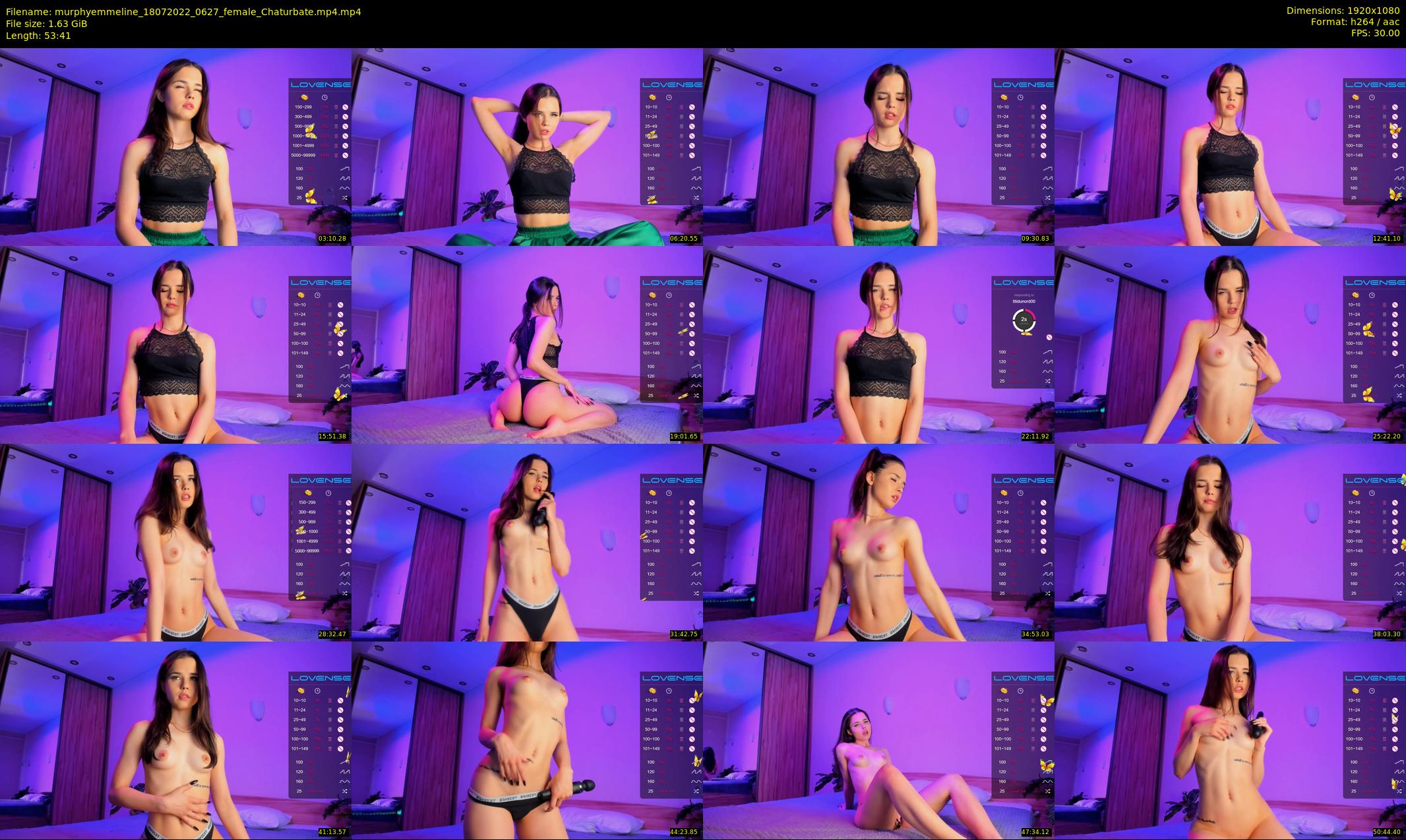 murphyemmeline — 54 minute Chaturbate female cam show recording, 1080p, Jul 18, 2022