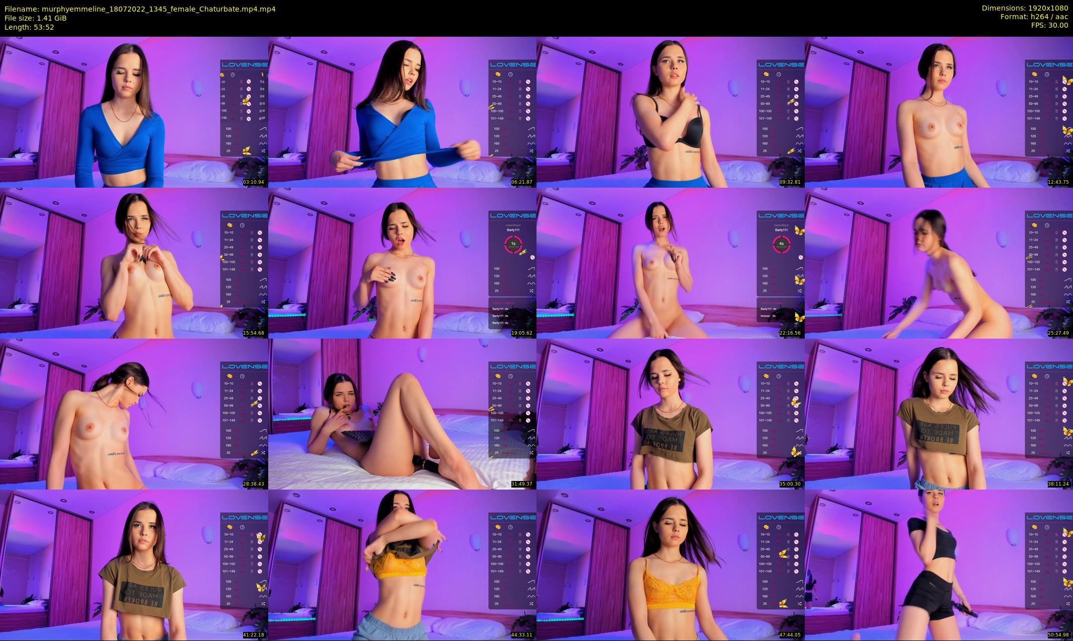 murphyemmeline — 54 minute Chaturbate female cam show recording, 1080p, Jul 18, 2022