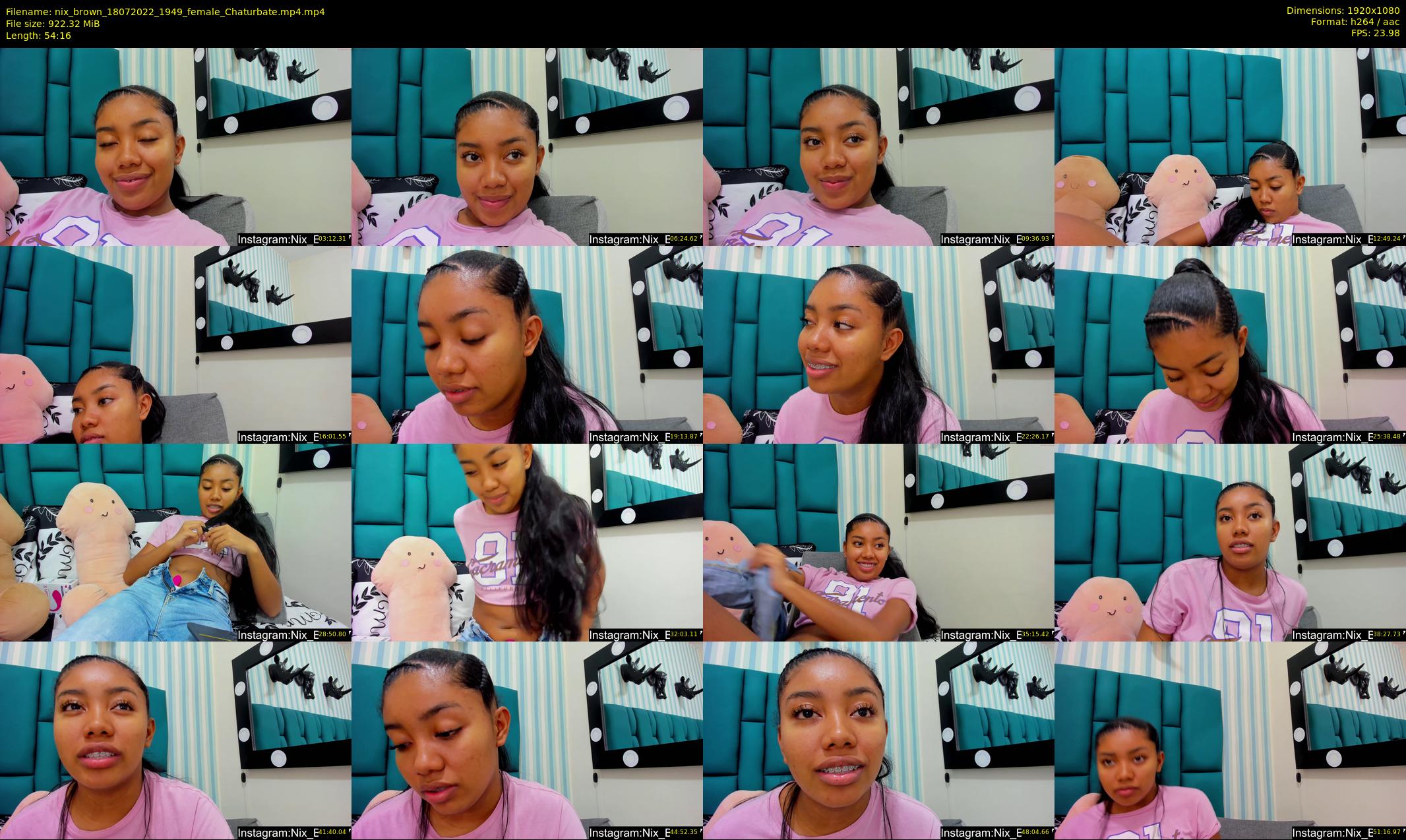 nix_brown — 55 minute Chaturbate female cam show recording, 1080p, Jul 18, 2022