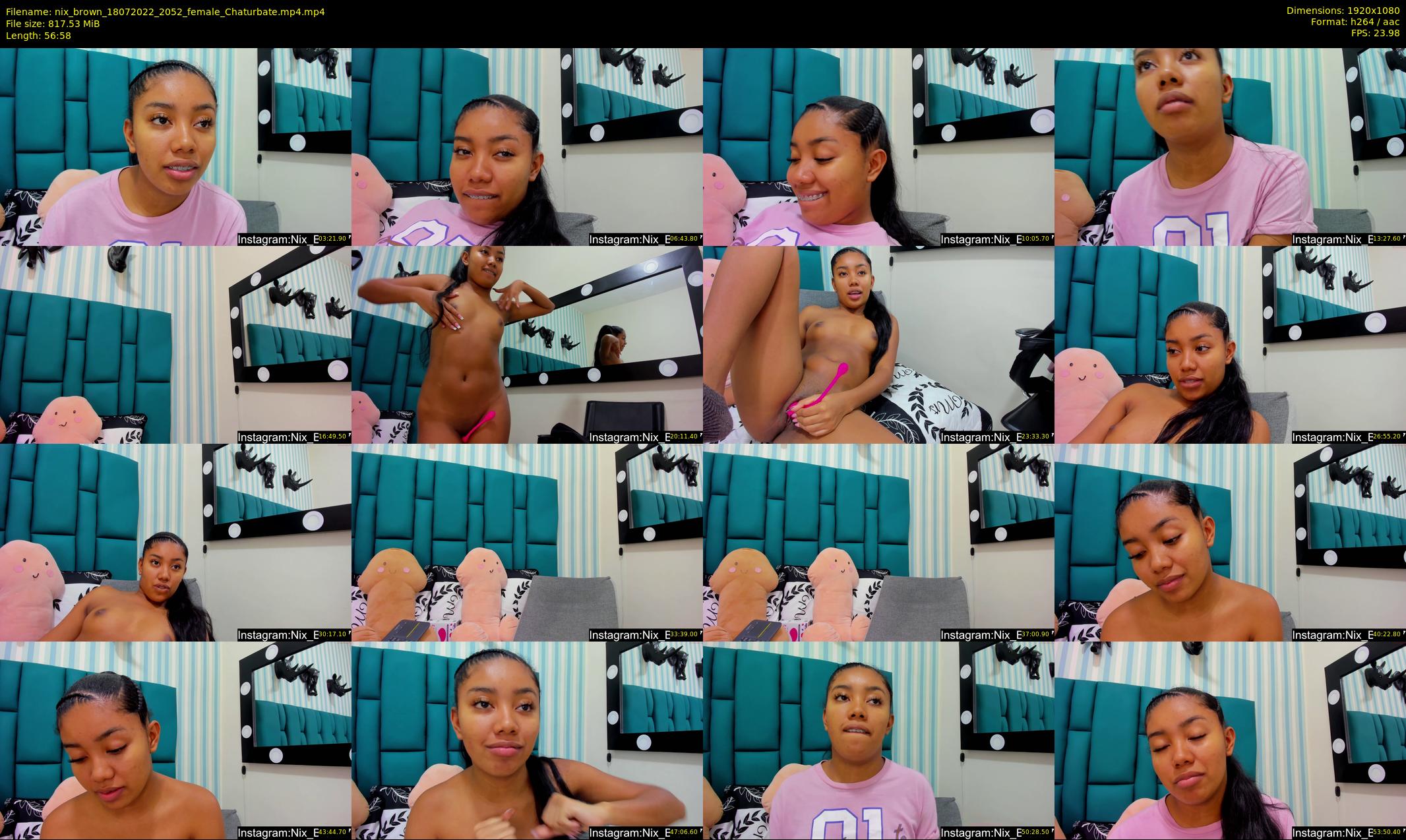 nix_brown — 57 minute Chaturbate female cam show recording, 1080p, Jul 18, 2022