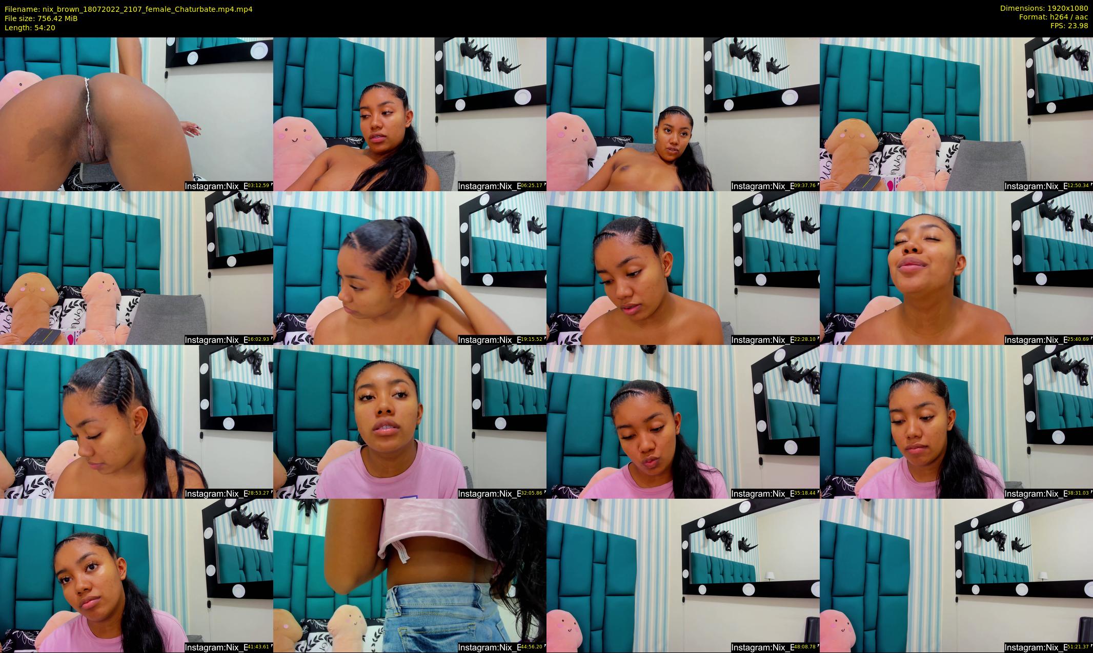 nix_brown — 55 minute Chaturbate female cam show recording, 1080p, Jul 18, 2022