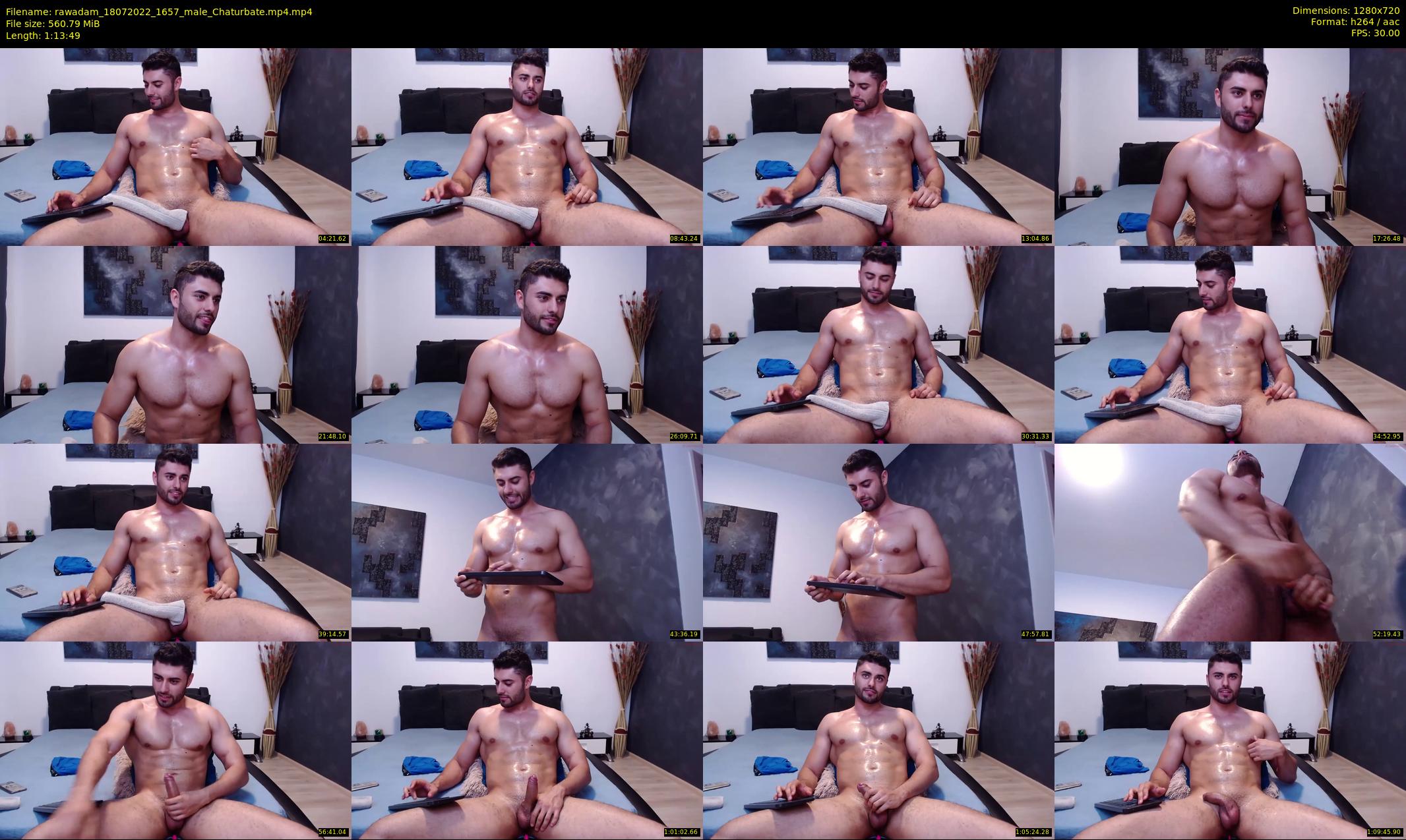rawadam — 74 minute Chaturbate male cam show recording, 720p, Jul 18, 2022