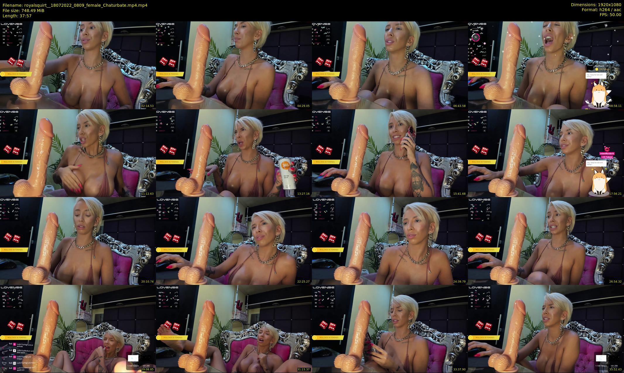 royalsquirt_ — 38 minute Chaturbate female cam show recording, 1080p, Jul 18, 2022