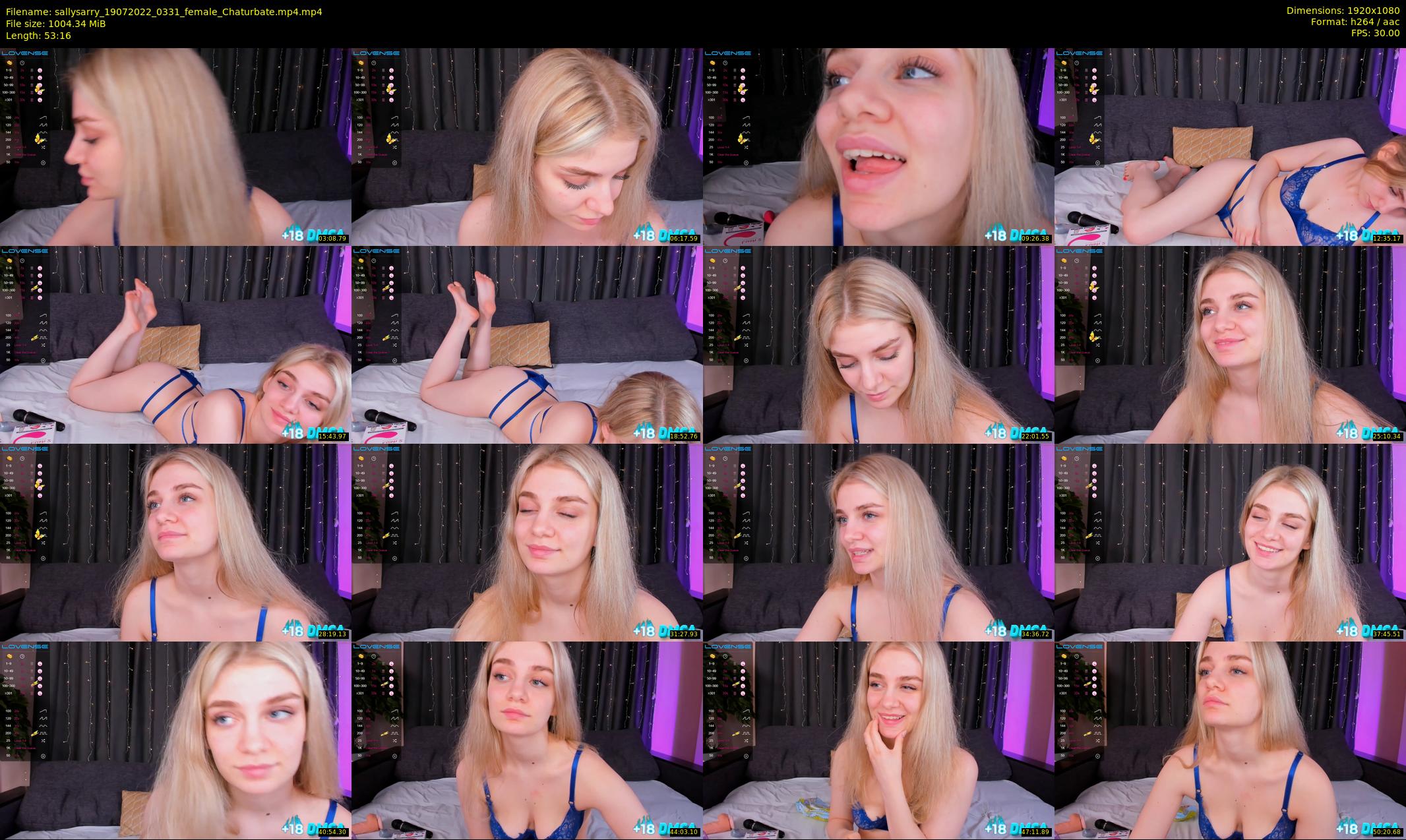 sallysarry — 54 minute Chaturbate couple cam show recording, 1080p, Jul 19, 2022