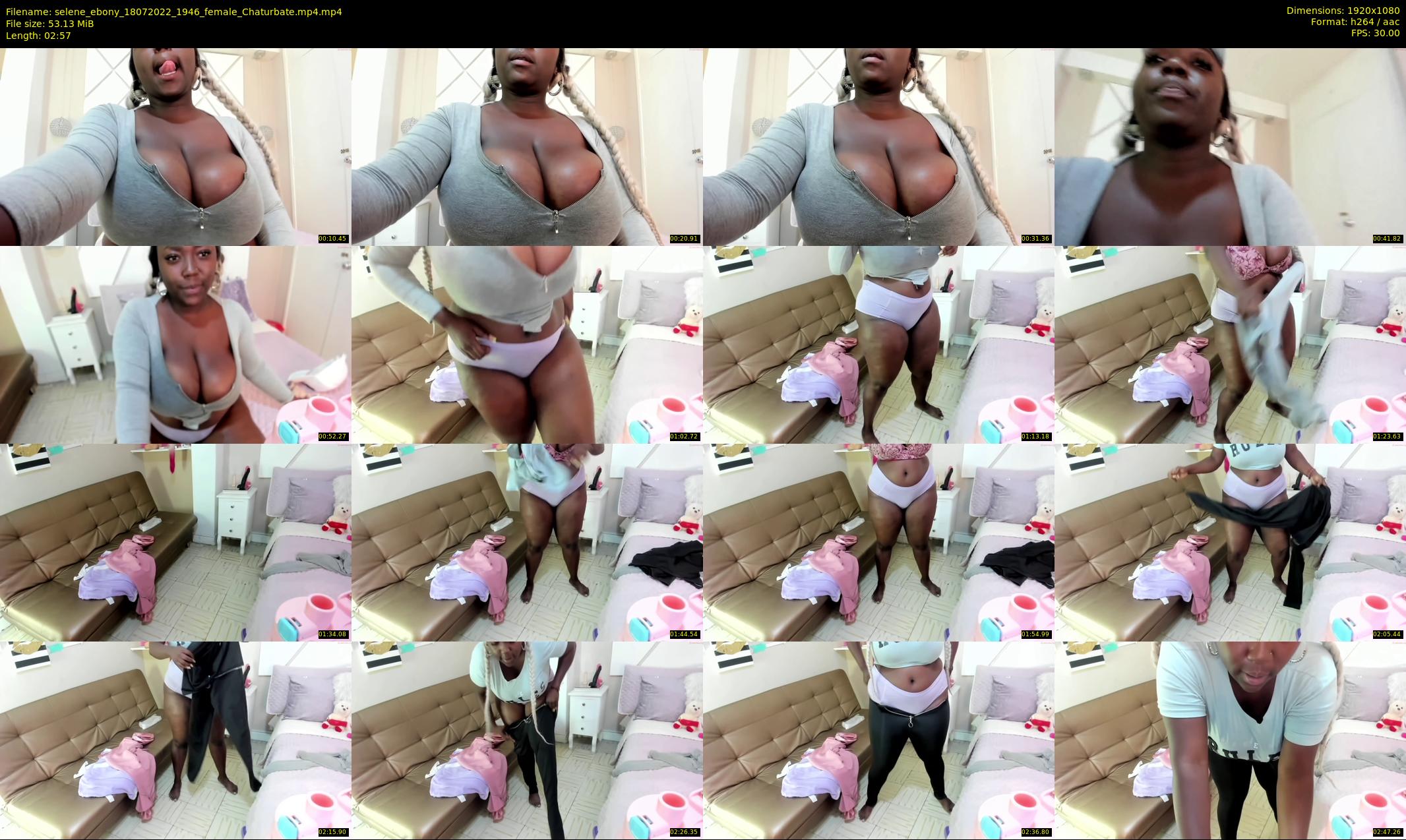 selene_ebony — 3 minute Chaturbate female cam show recording, 1080p, Jul 18, 2022
